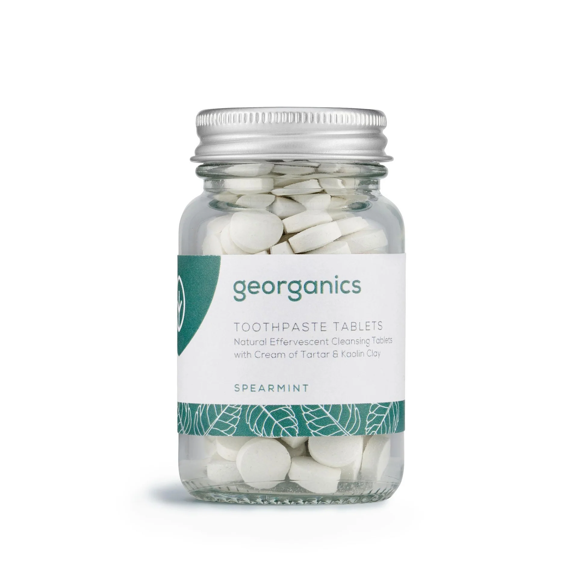 Dentífrico Natural en Tabletas sabor Hierbabuena Georganics  120 tabletas