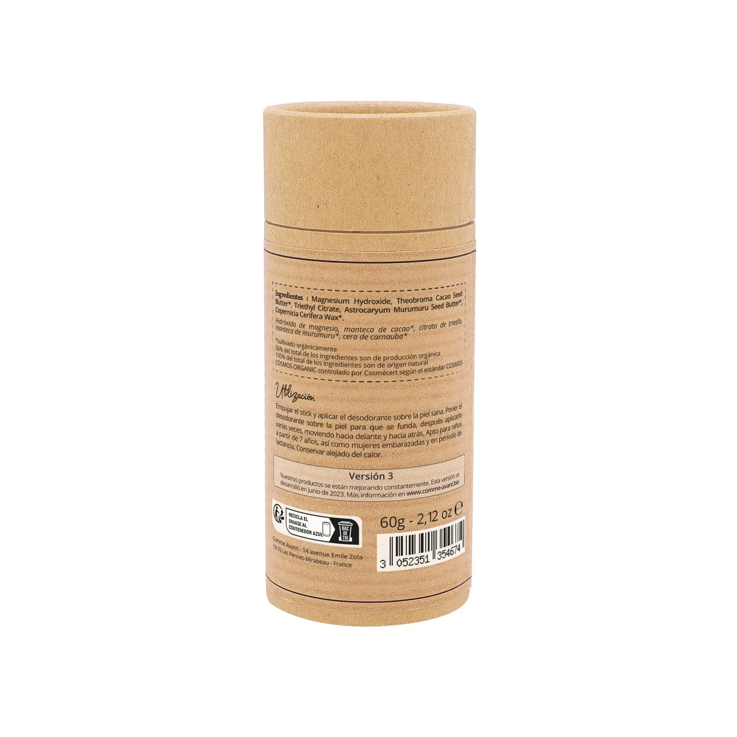 Desodorante sólido con manteca de cacao Comme Avant 60 g - Image 2