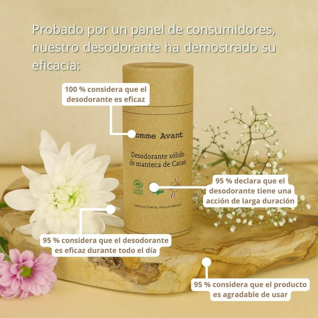 Desodorante sólido con manteca de cacao Comme Avant 60 g - Image 3