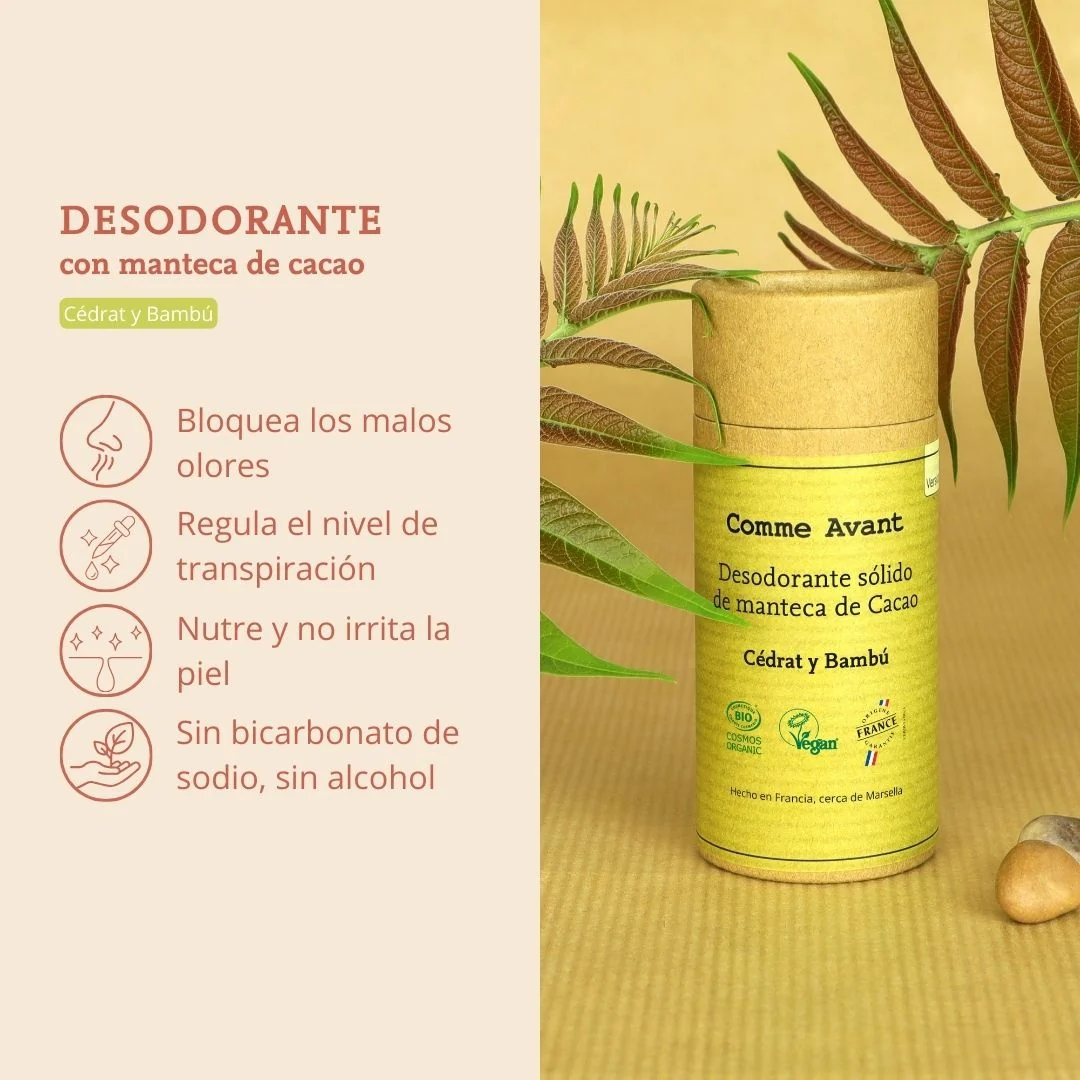Desodorante sólido de cidra y bambú Comme Avant 60 g - Image 3