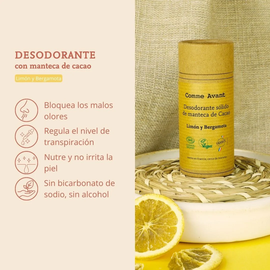 Desodorante sólido limón y bergamota Comme Avant 60 g - Image 4