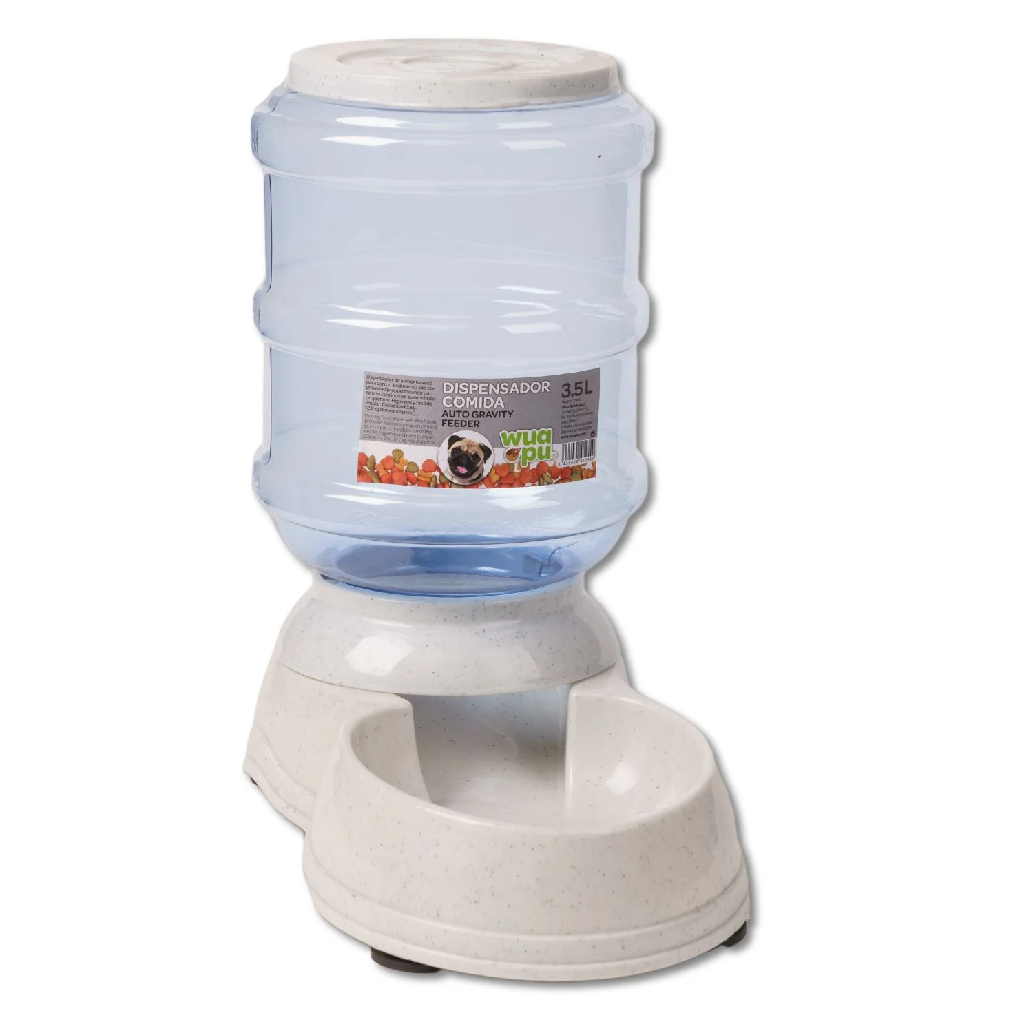 Dispensador De Comida Wuapu Para Perros Y Gatos, Capacidad Aproximada De 2'2 Kg De Alimento Seco.
