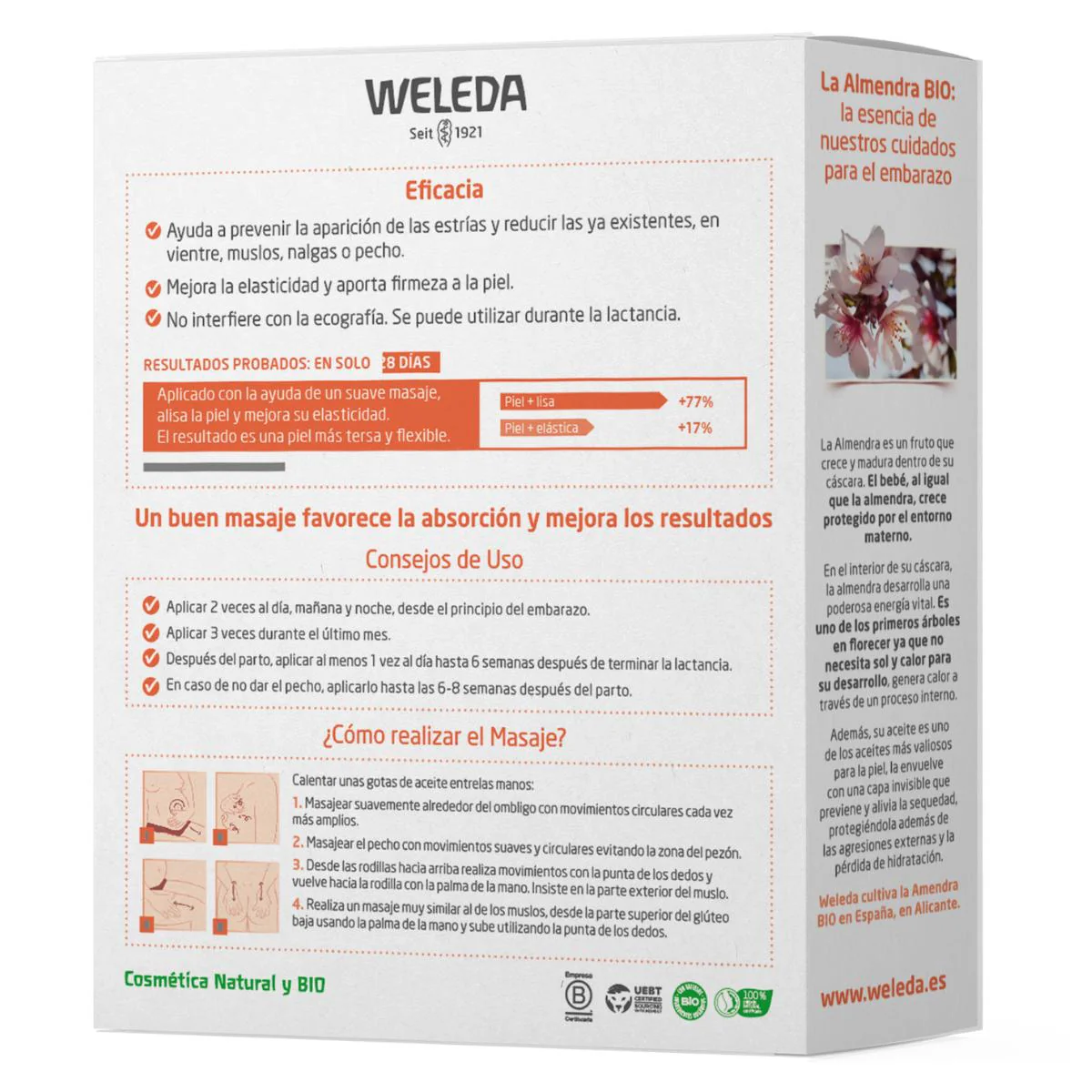 Duplo aceite de masaje de estrías Weleda- 2ª unidad 50% dto.- 100 ml - Image 2