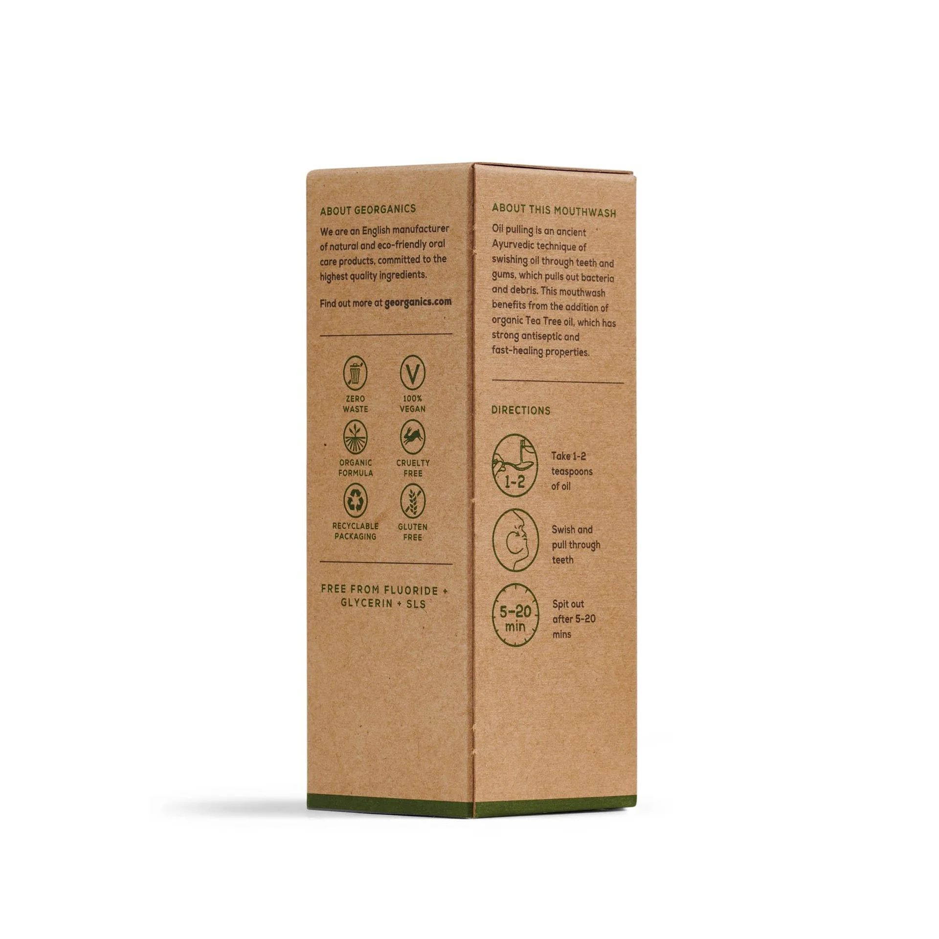 Enjuague Bucal con Aceite de Coco y Árbol del té Georganics 100 ml - Image 3