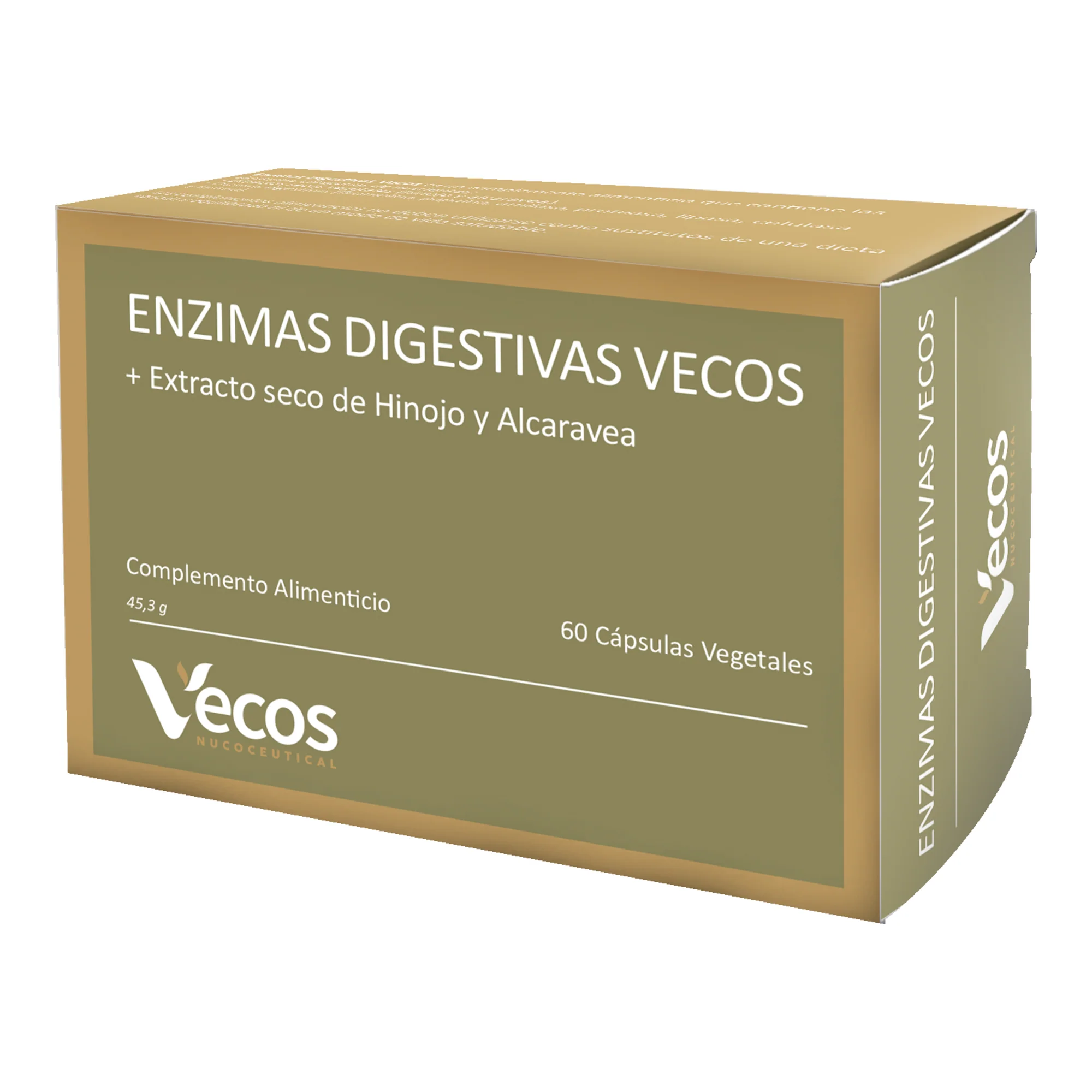 Enzimas Digestivas Vecos 60 Cápsulas | Mejora De La Digestión Y Reducción De Molestias Digestivas | Con Digezyme