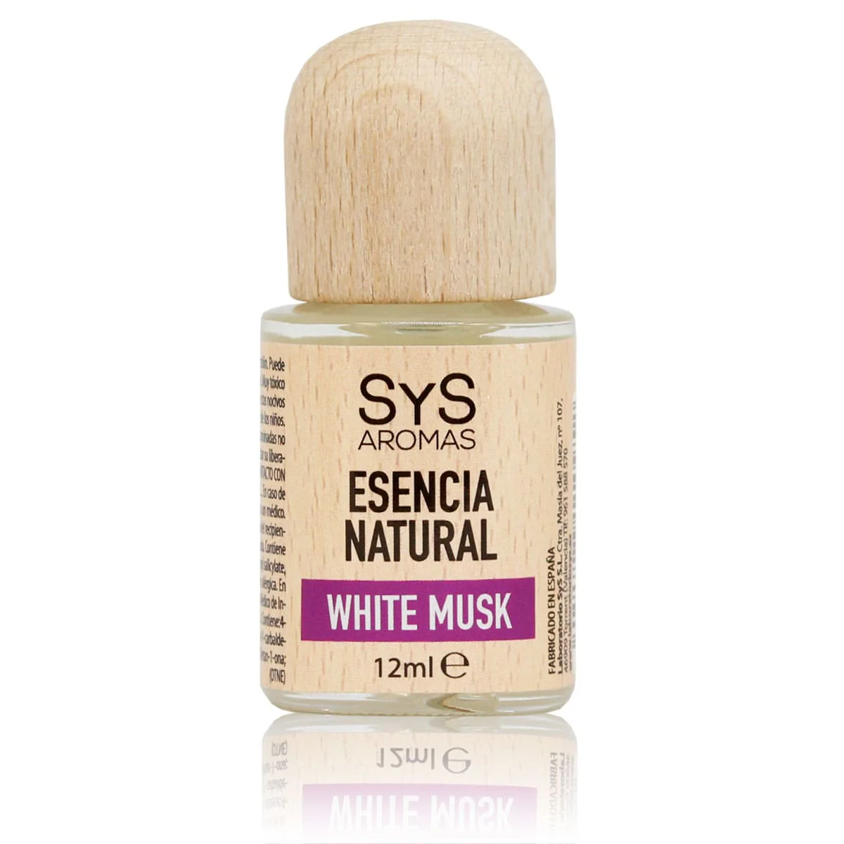 Esencia Natural White Musk 12 ml SYS Aromas | Aroma Almizcle Blanco | Difusores y Aromaterapia