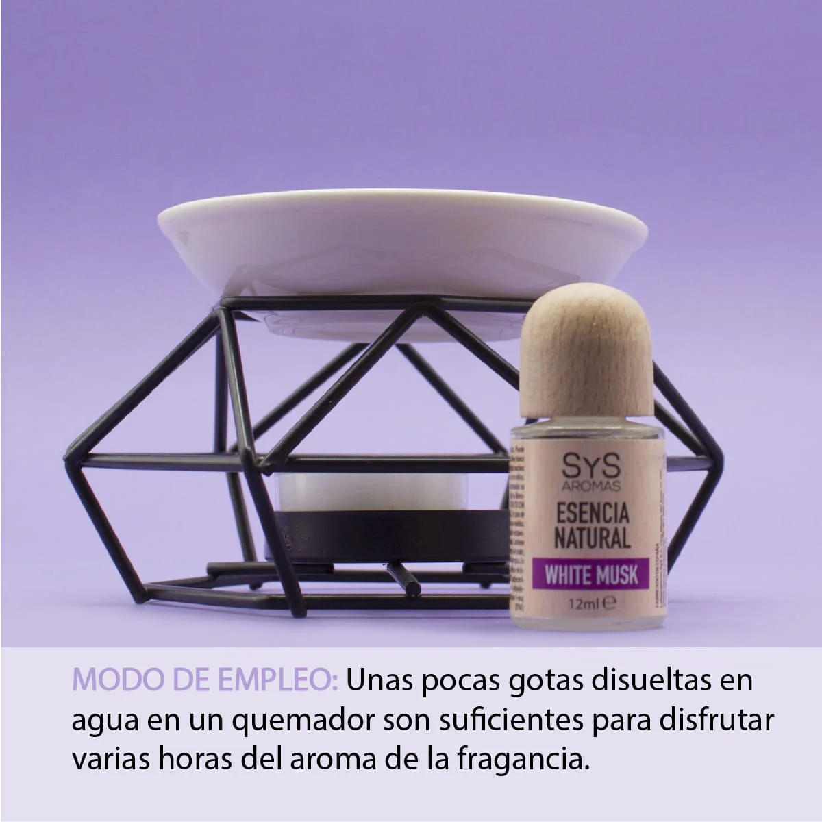 Esencia Natural White Musk 12 ml SYS Aromas | Aroma Almizcle Blanco | Difusores y Aromaterapia - Image 2