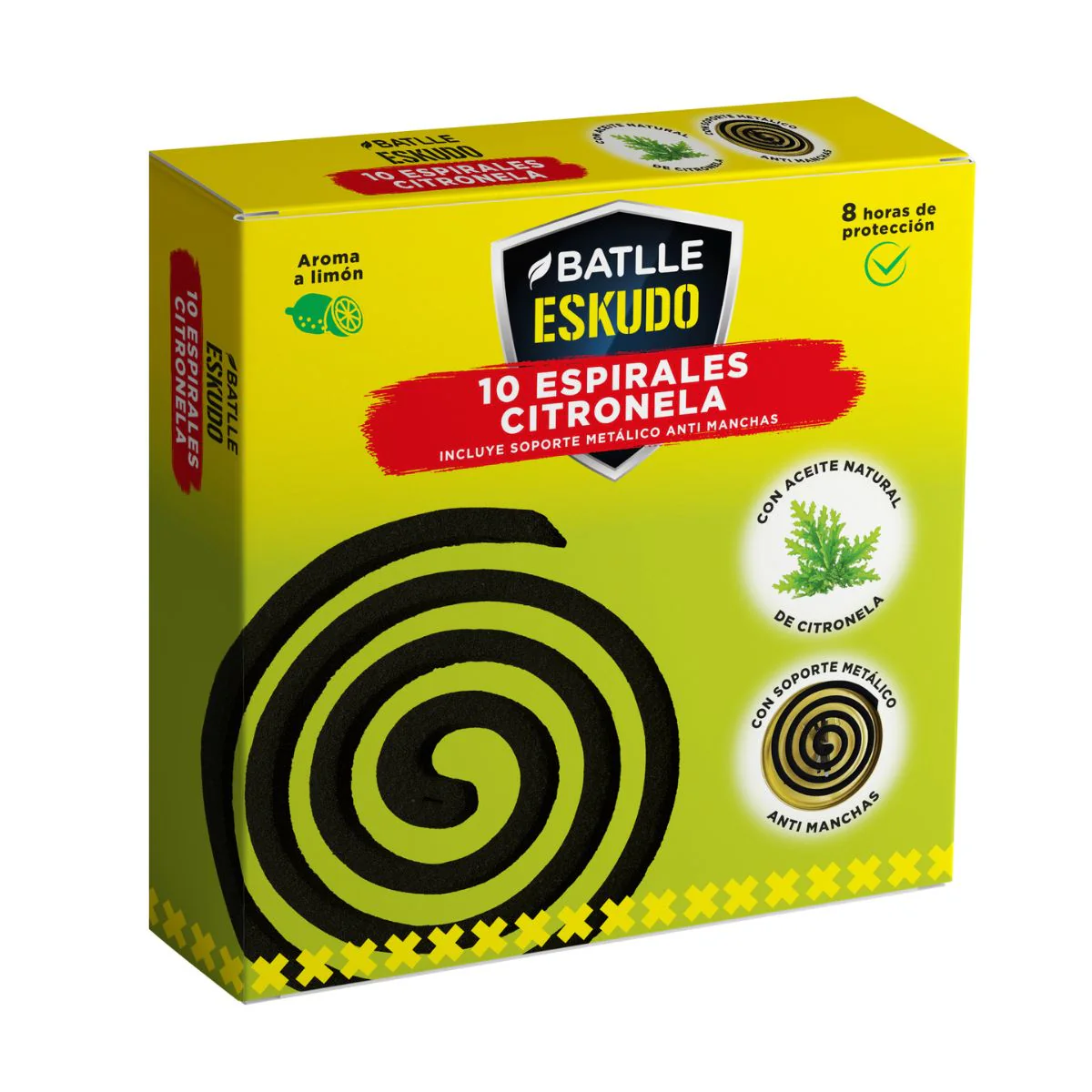 Espiral CITRONELA Batlle (con base redonda metálica)