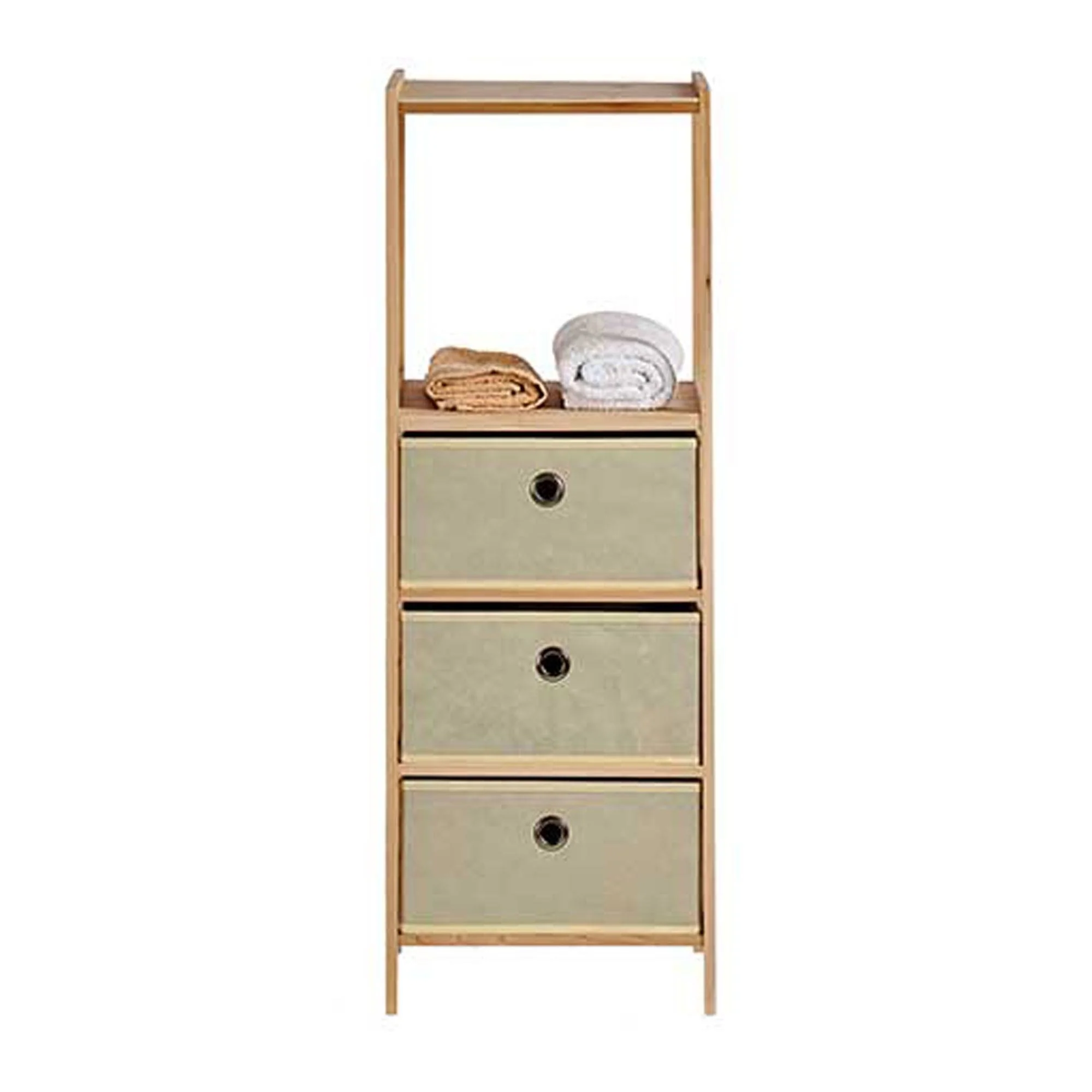 Estantería 2 Baldas + 3 Cajones Natural - Colección Kipit - Image 5