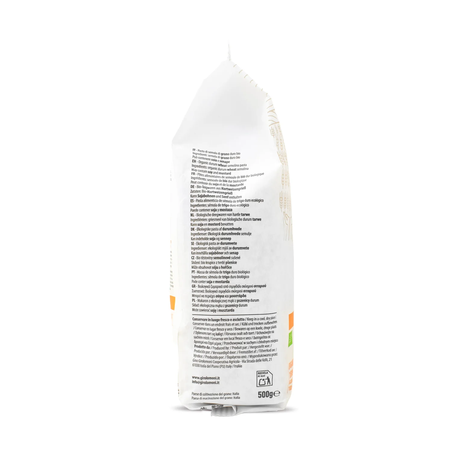 Farfalle de trigo bio Girolomoni 500g - Image 4