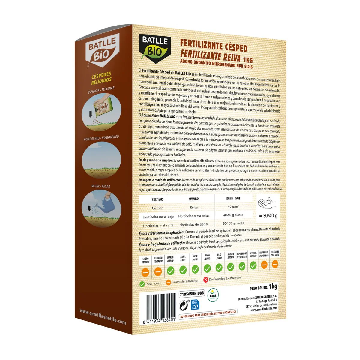 Fertilizante BIO para Cesped Batlle 1 Kg - Image 2