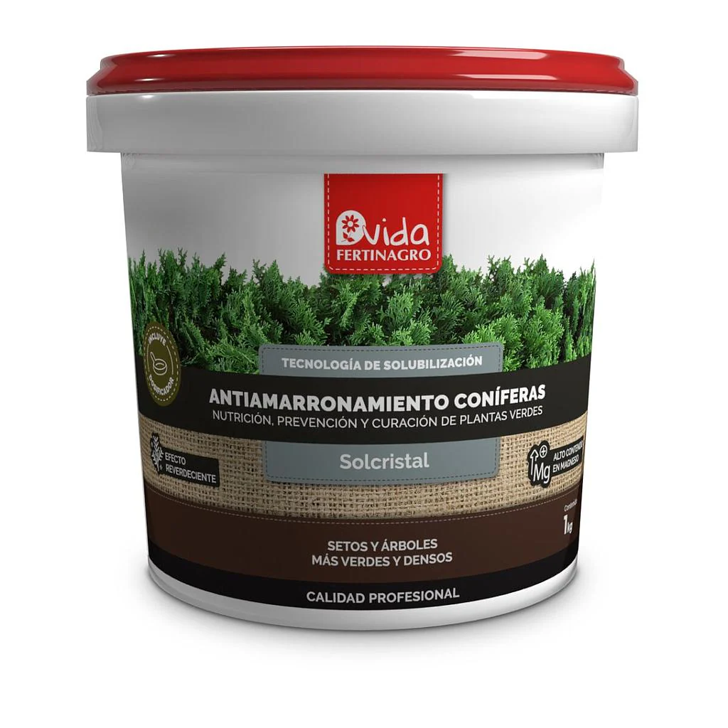 Fertinagro Vida Antiamarronamiento Coniferas 1kg (nutrición, Prevención Y Curación De Plantas Verdes)