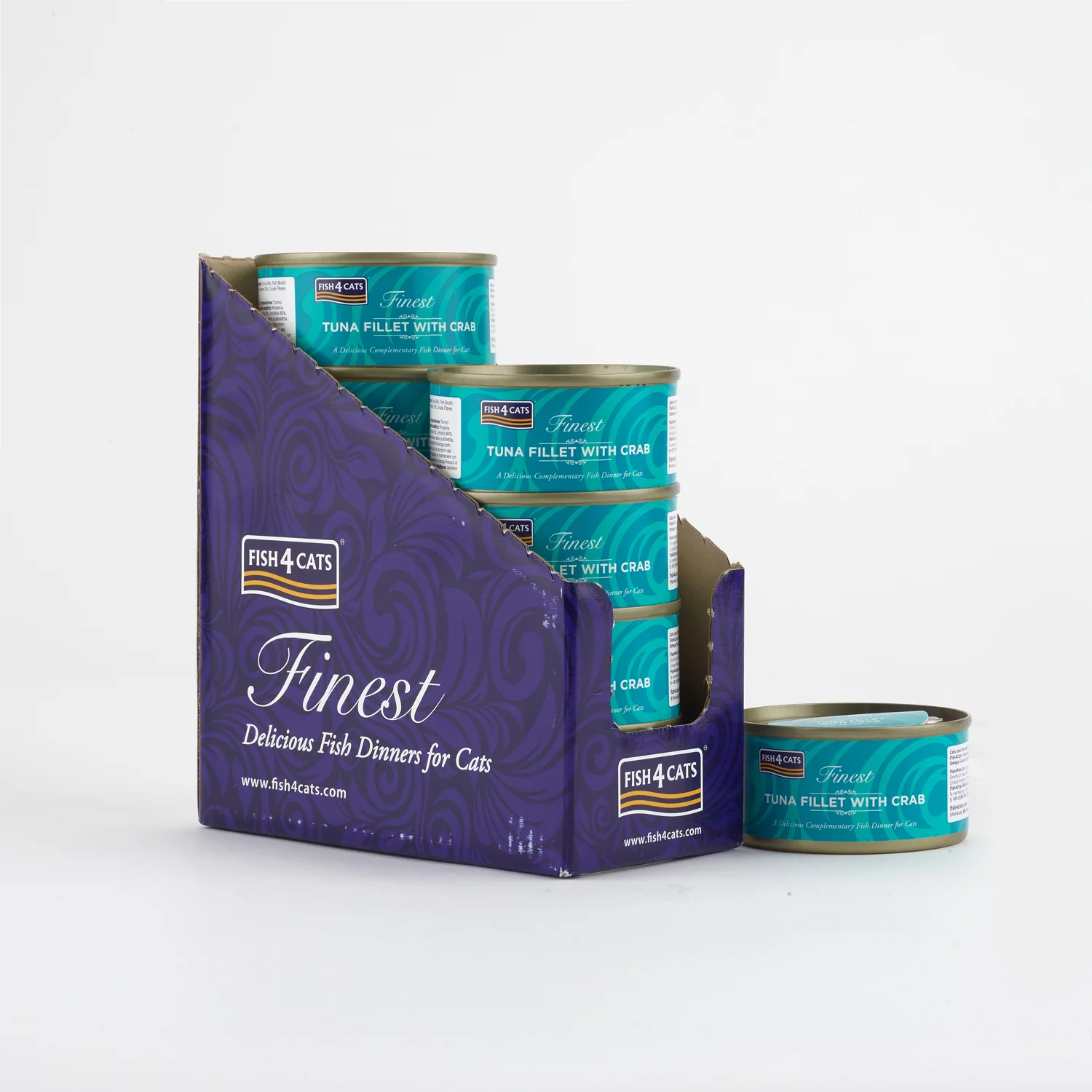 Fish4cats Filete Para Gato – Atún Con Cangrejo 70 G (pack De 10)