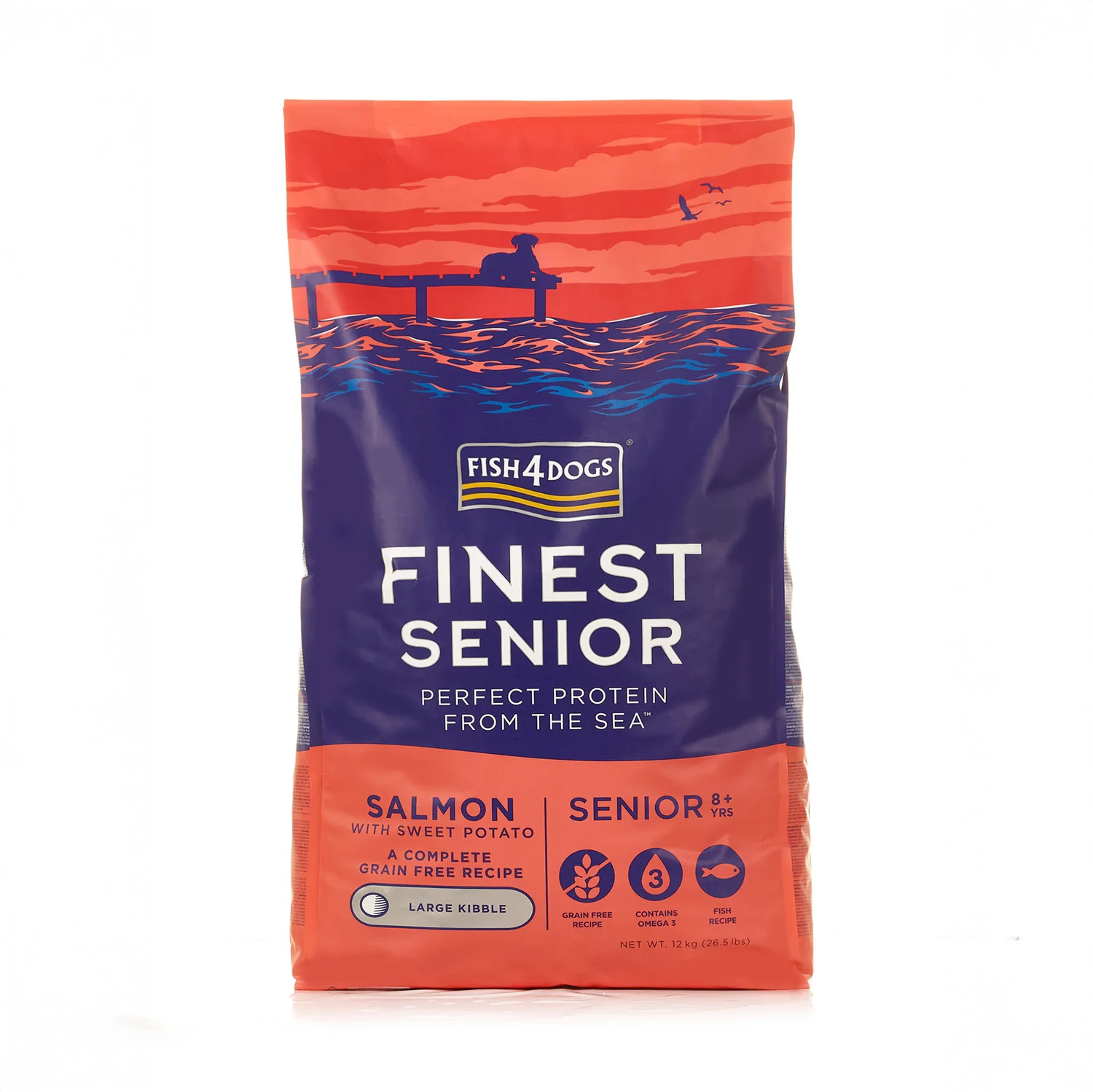 Fish4dogs Pienso Para Perro Senior Sin Cereales – Salmón Y Boniato 12 Kg