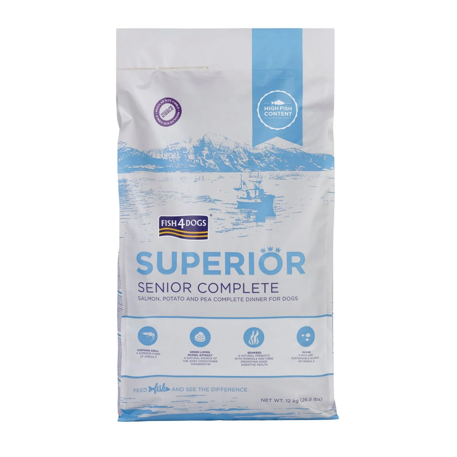 Fish4dogs Pienso Senior Premium Salmon M/l 12kg