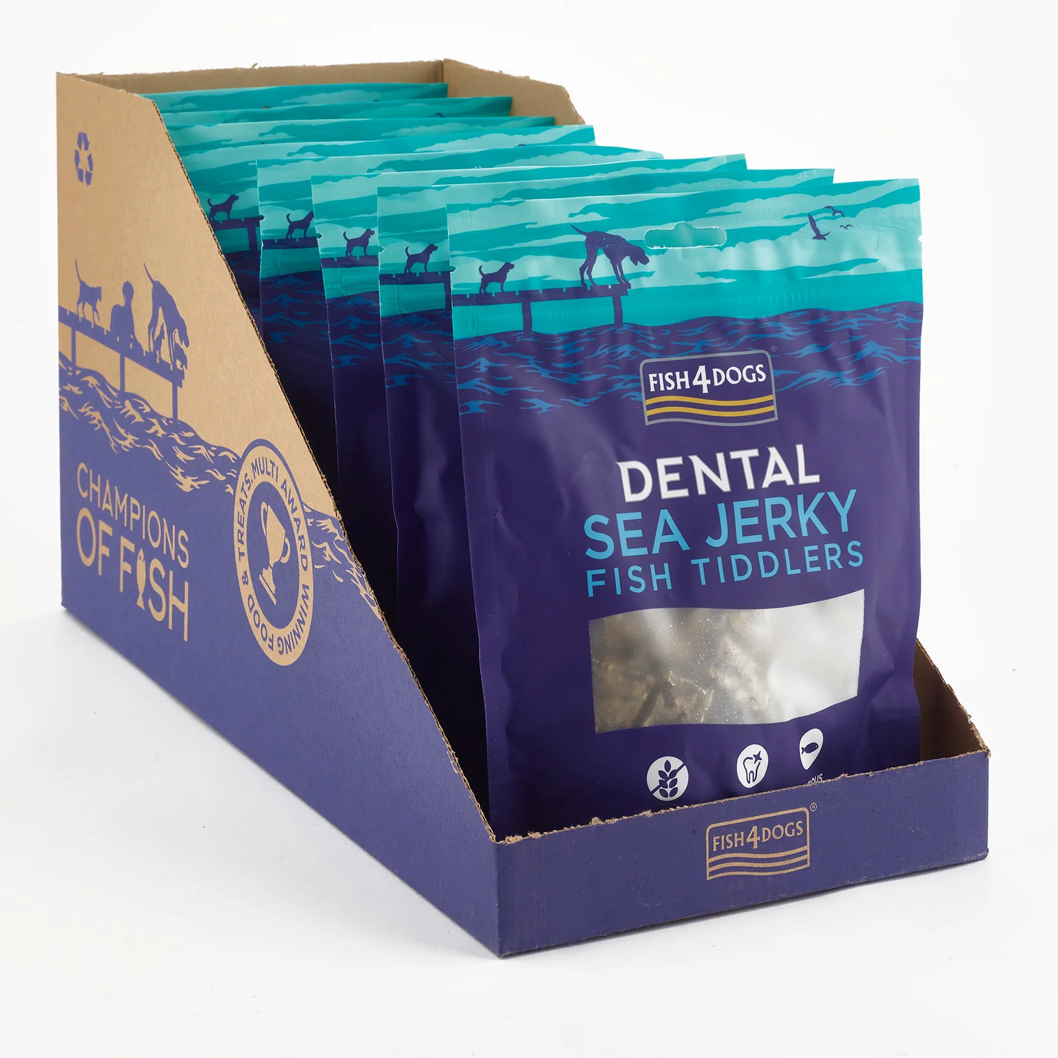 Fish4dogs Snack Dental Natural – Sea Jerky Fish Tiddlers 115 G (pack De 10) - Image 4