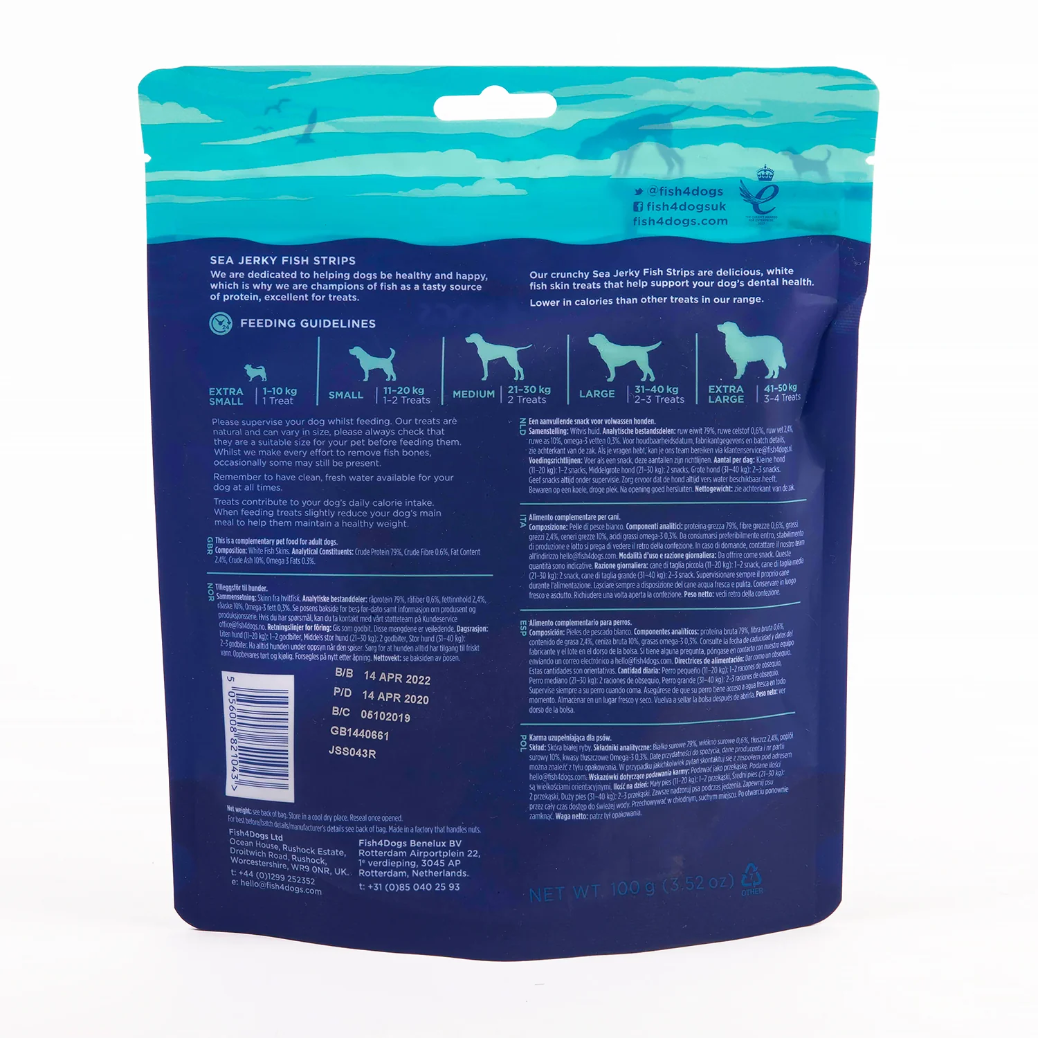 Fish4dogs Snack Dental Para Perro – Fish Strips 10x100g - Image 5