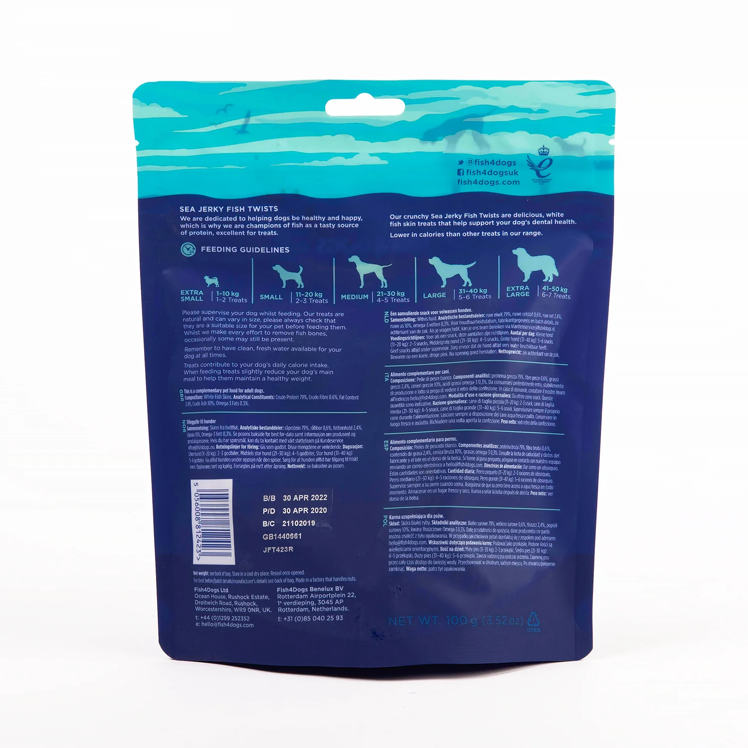 Fish4dogs Snack Dental Para Perro – Fish Twists 4x500g - Image 5