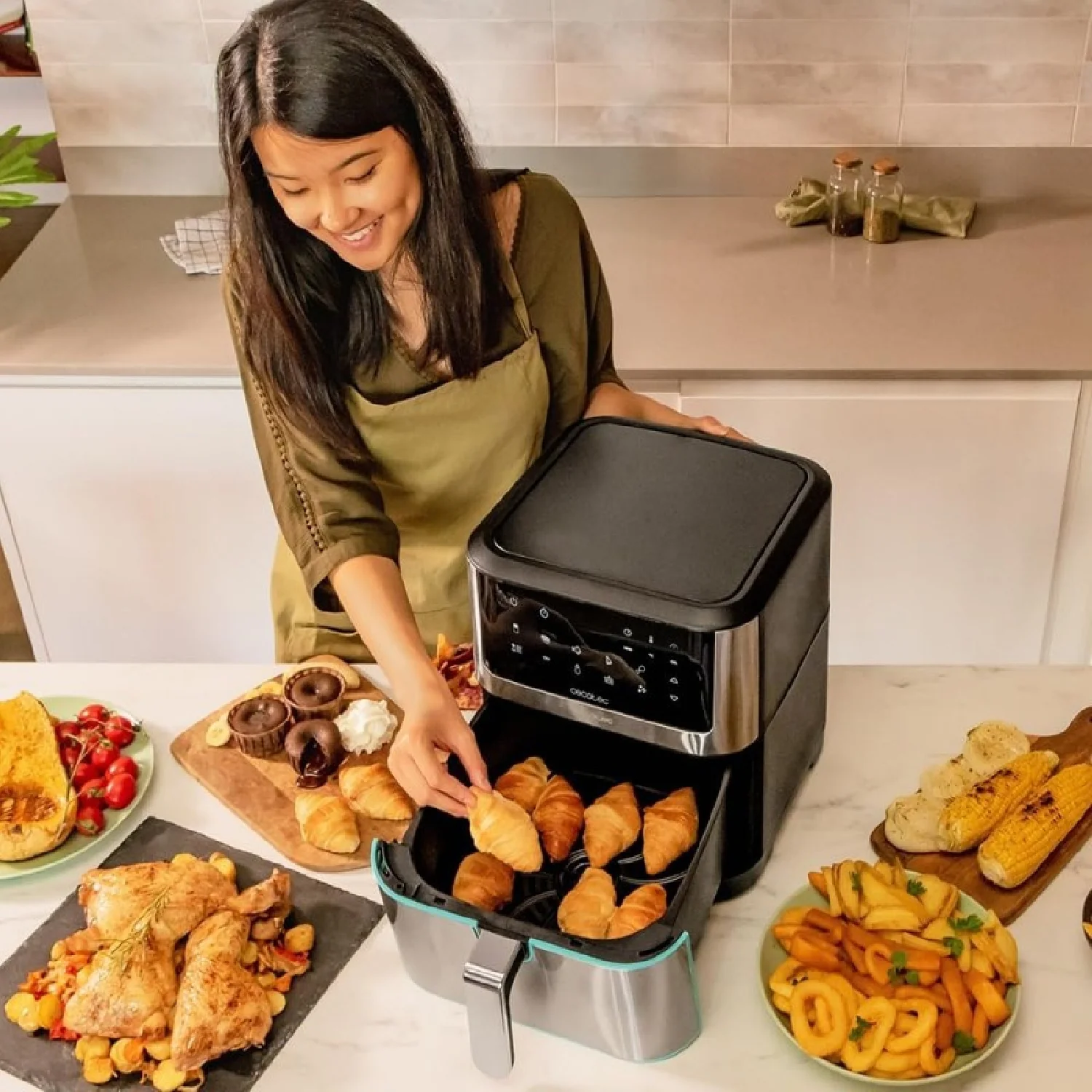 Freidora De Aire Cecofry Supreme 8000, 8 L, 1800 W, 10 Menús, Tecnología Perfeft Cook, 30ºc - 200ºc, Control Táctil. - Image 4