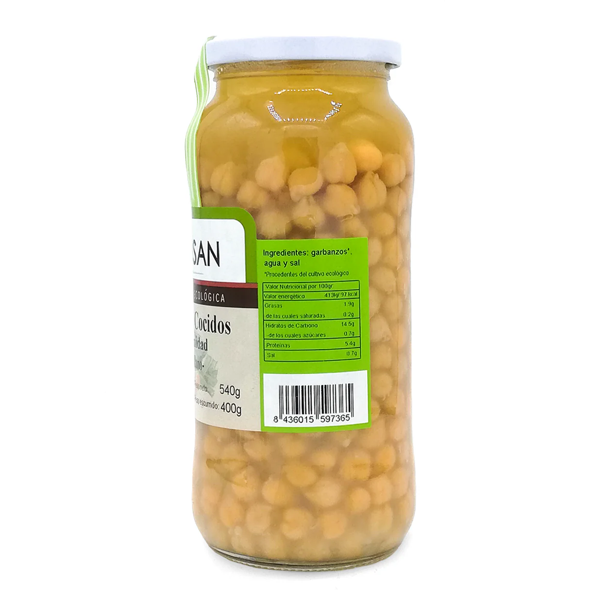 Garbanzos Cocidos Eco 400g - Image 2