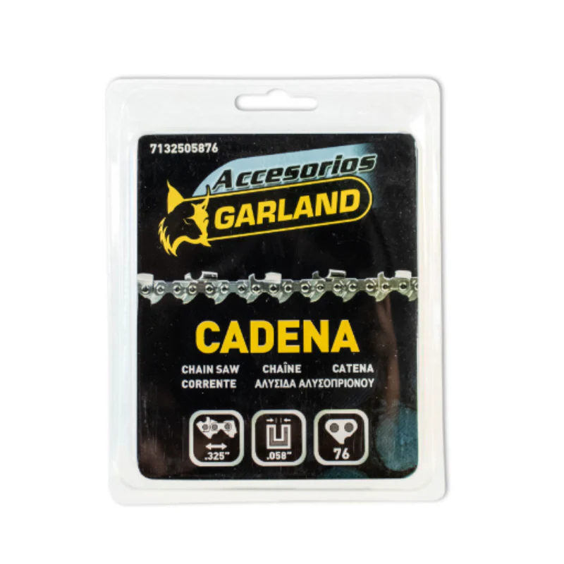 Garland - 7132505876 Accesorio Para Motoazadas - Cadena Cortada De 76 Eslabones Con Paso De 0.325 Y Espesor De 0.058 (1,5 Mm.)
