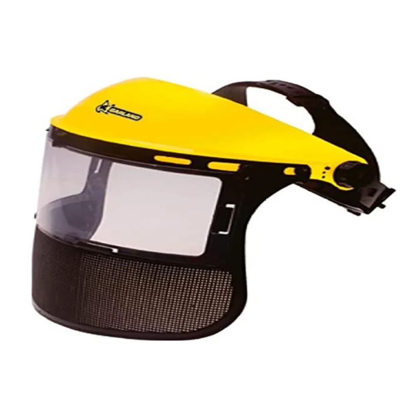 Garland - 7199000023 Visera De Protección Rejilla + Policarb Cubre Rostro Completo Ajustable Y Con Visor De Policarbonato Ligera Y Abatible