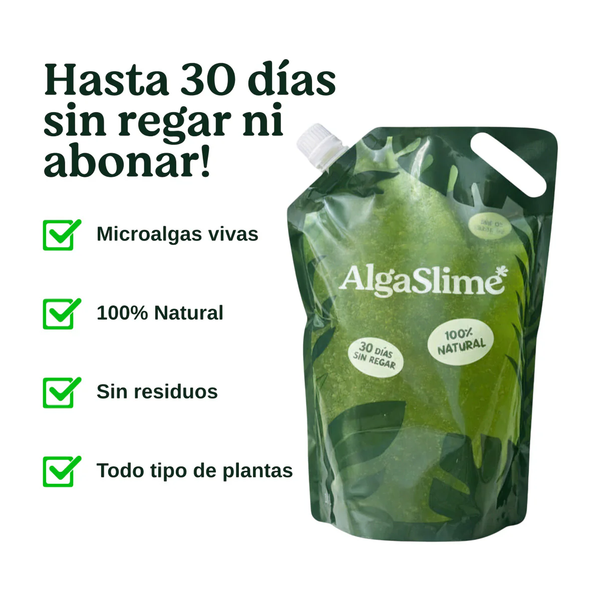 Gel de Riego para Plantas con Microalgas Vivas AlgaSlime 1l - Image 2