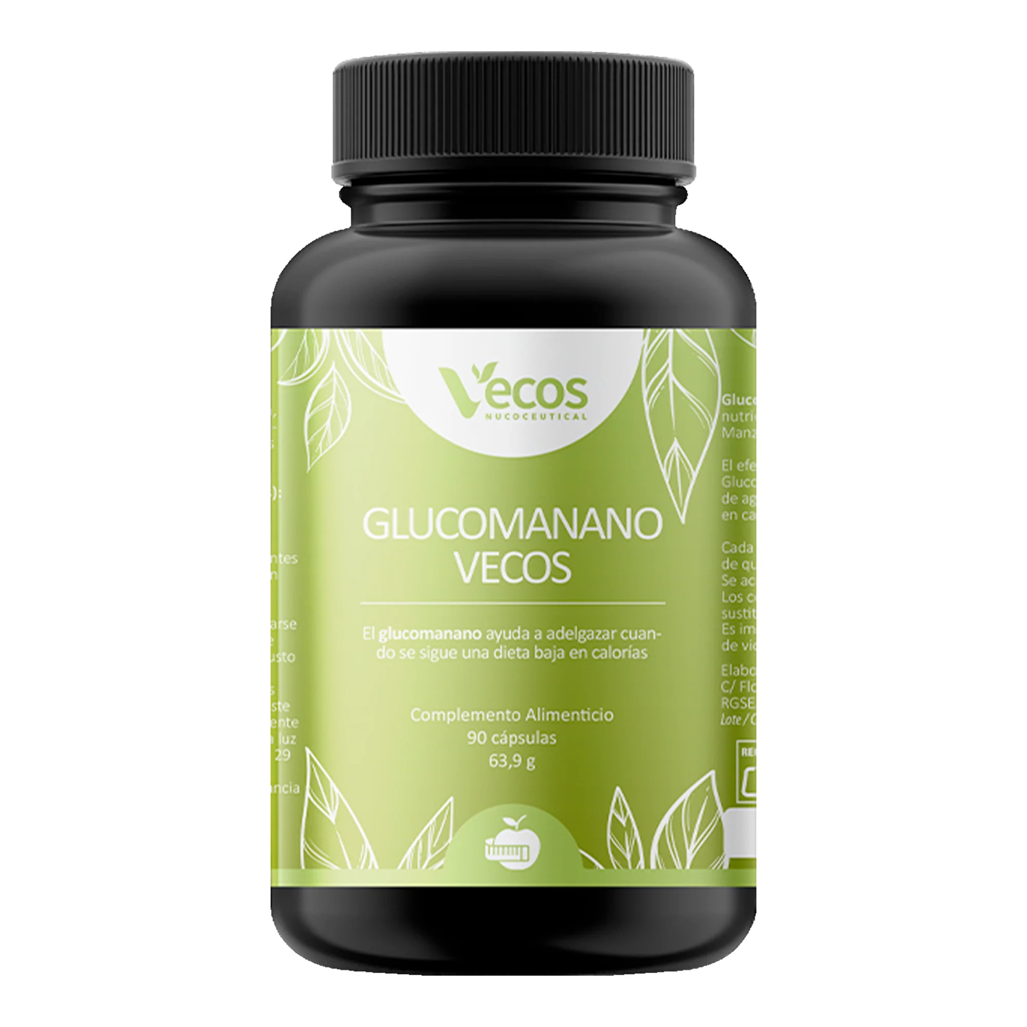 Glucomanano Vecos 90 Cápsulas | Saciedad Y Control Del Apetito
