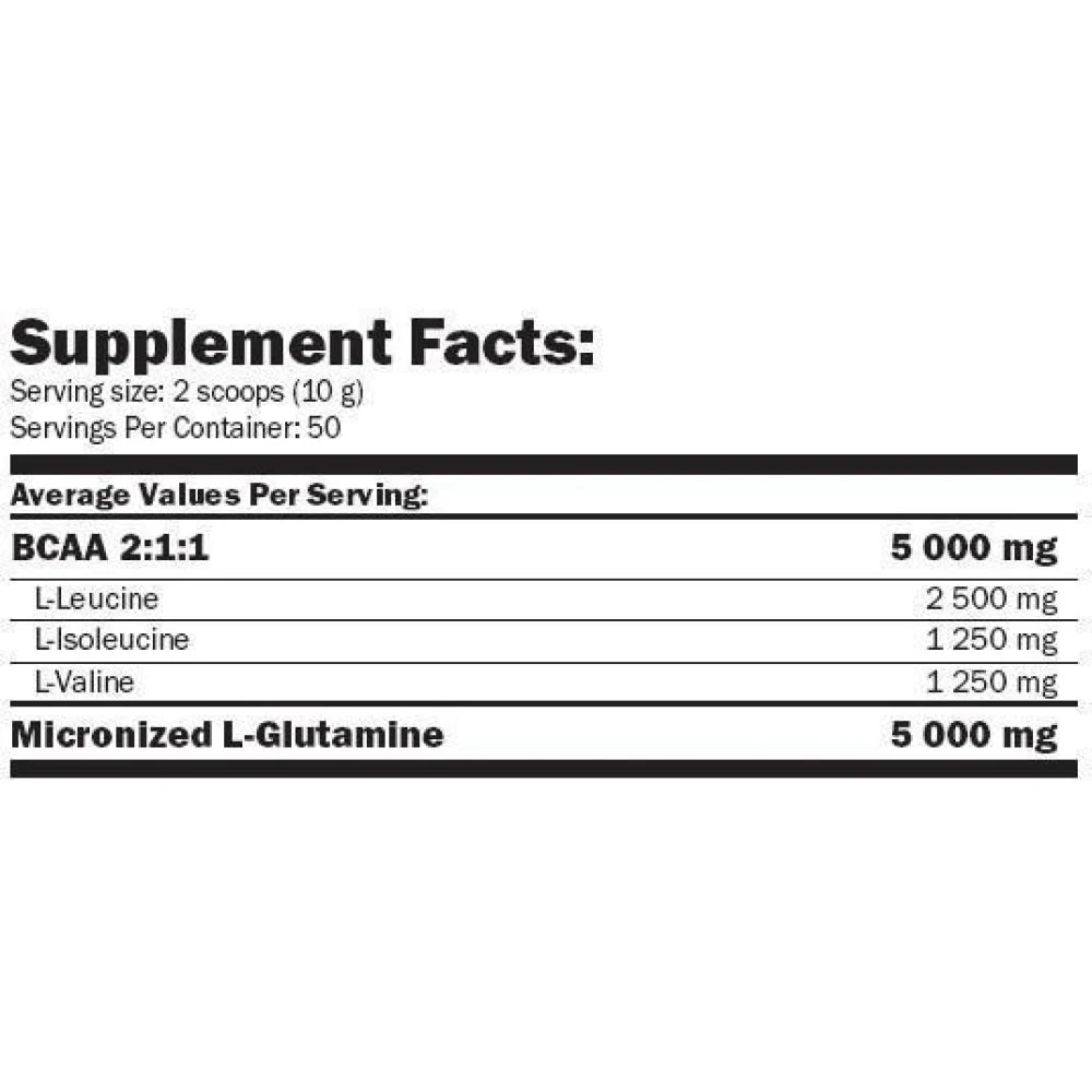 Glutamine + Bcaa 530 Gr Lima - Limón - Image 2
