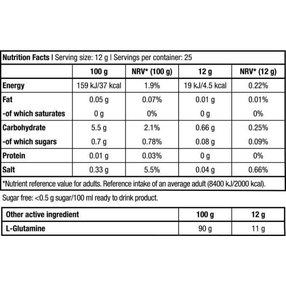 Glutamine Zero 300 Gr Limón - Image 2