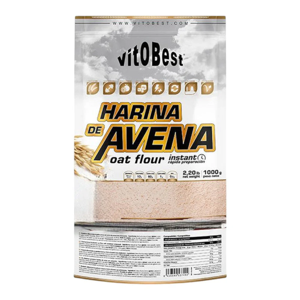 Harina De Avena 1 Kg Sabores Vitobest Brownie