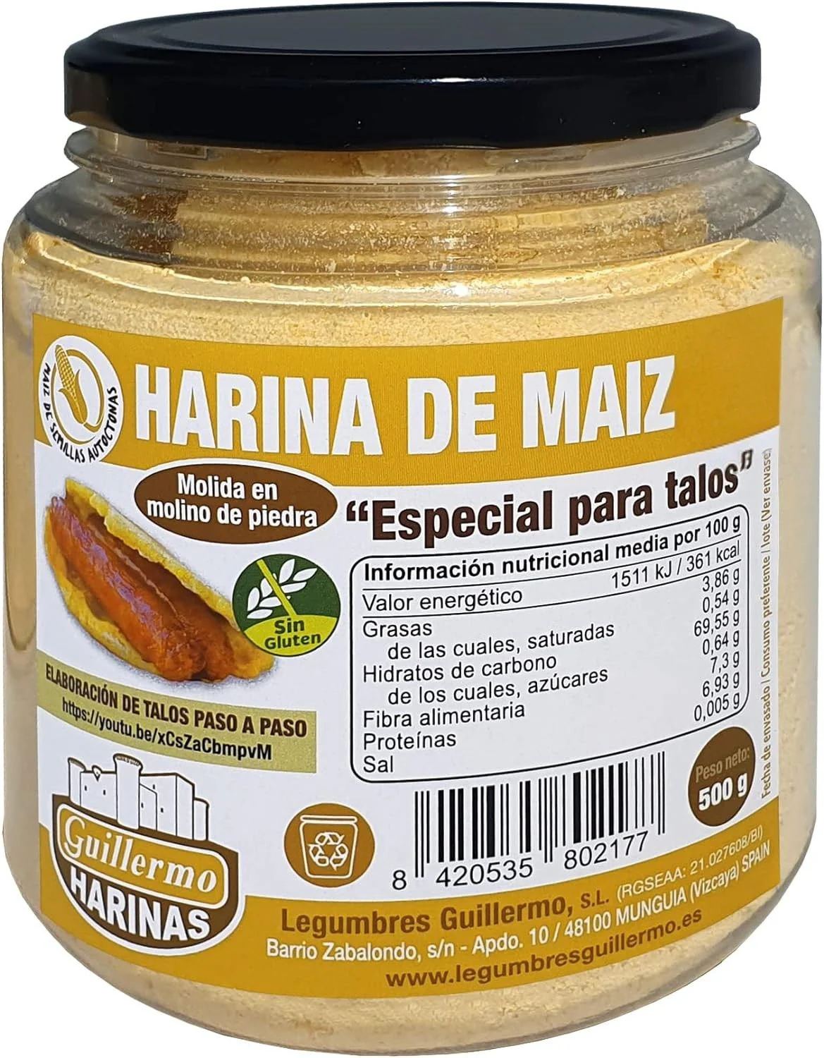 Harina De Maíz especial Para Talos - 2 Kg