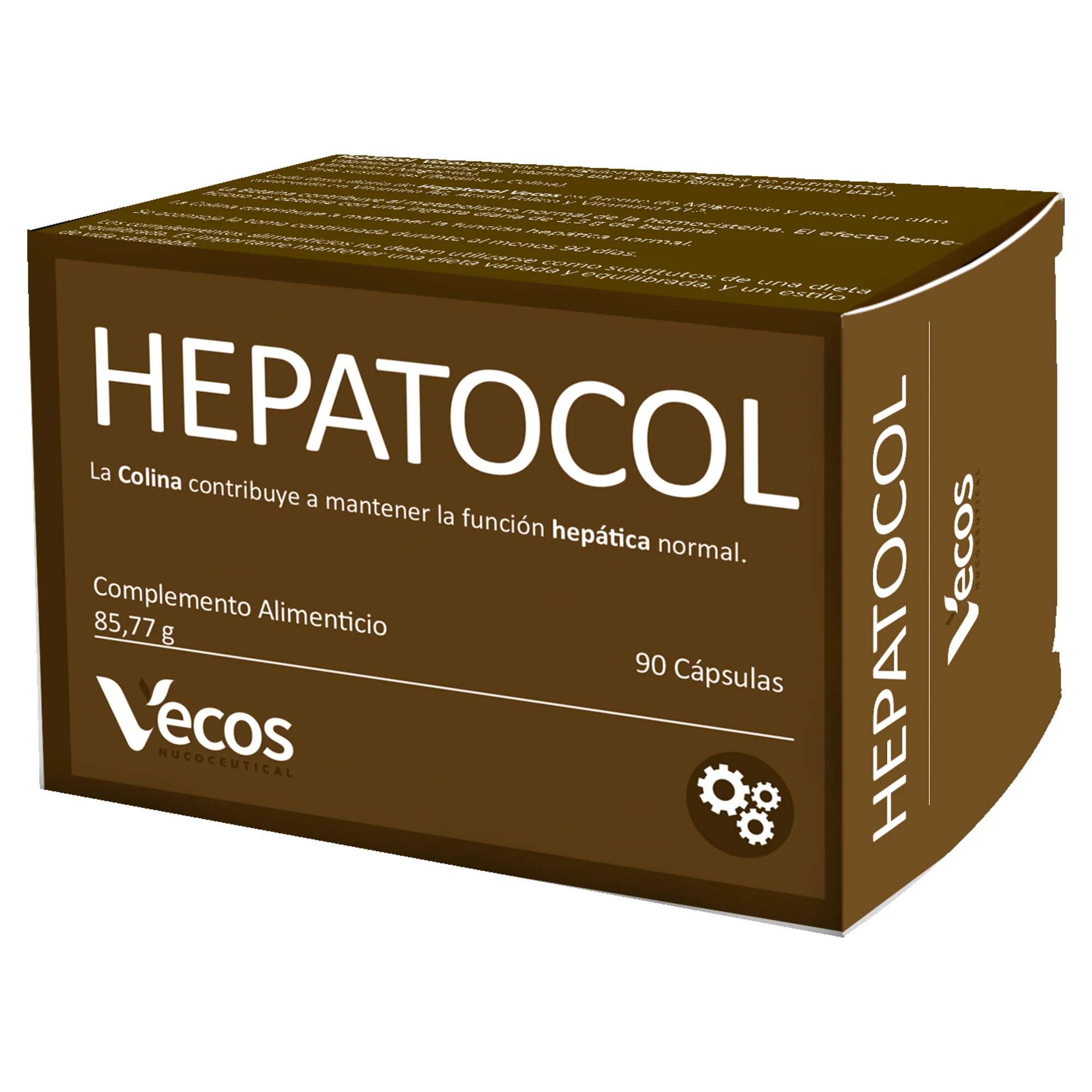 Hepatocol Vecos 90 Cápsulas | Control De Hígado Graso | Colina + Betaína