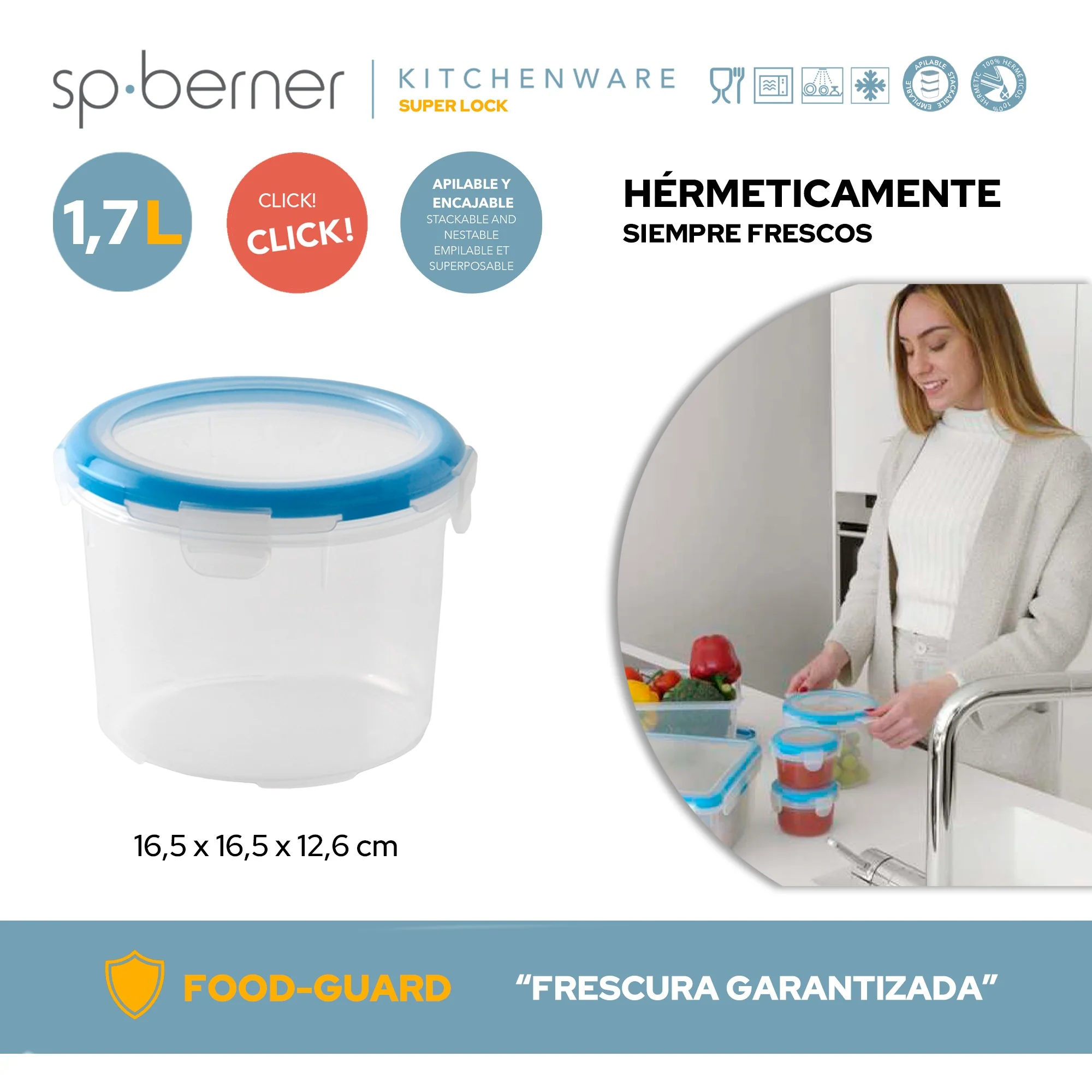 Hermético Super Lock Redondo 1.7 L - Image 3