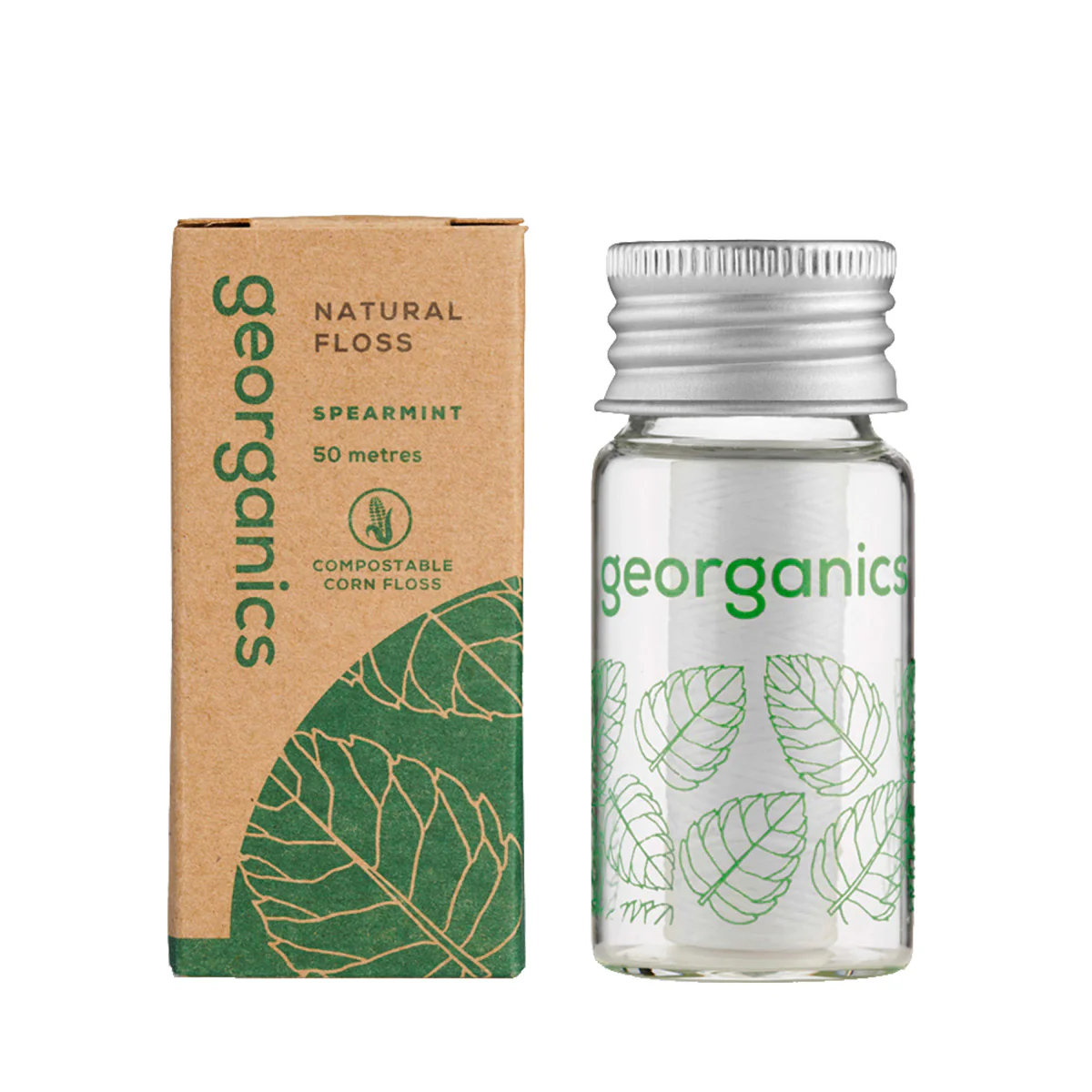 Hilo Dental Vegano Biodegradable - Hierbabuena 50 metros