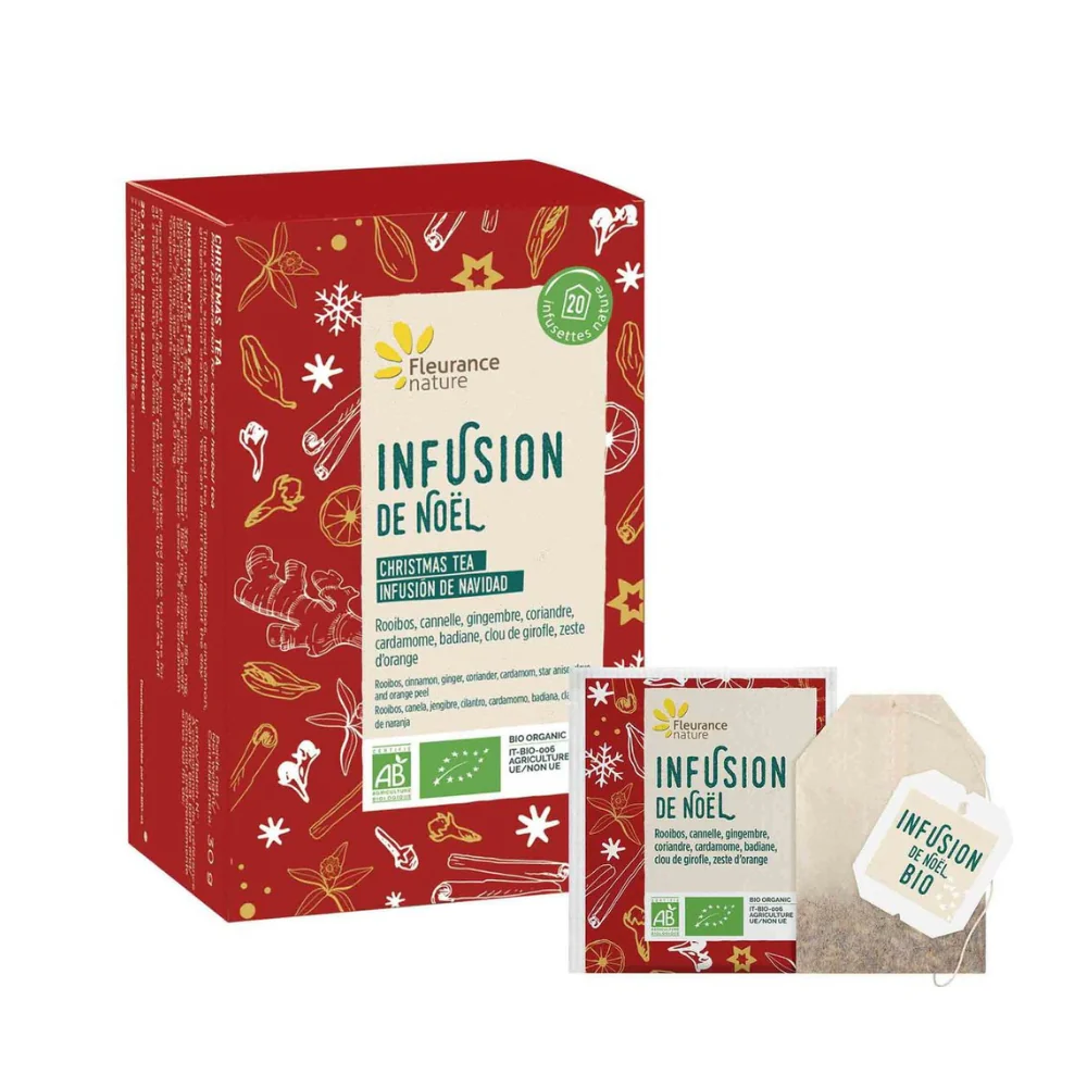 Infusión De Navidad Eco Fleurance Nature 20 Bolsitas De 1,5g