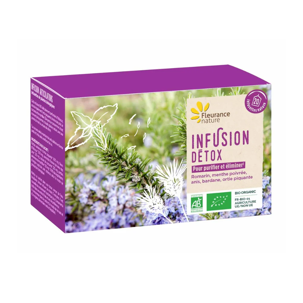 Infusión Detox Eco Fleurance Nature 20 Bolsitas De 1,5g