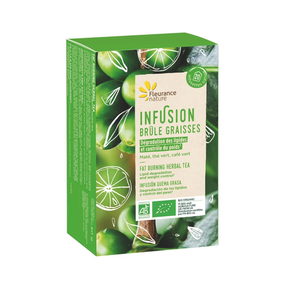 Infusión Quemador De Grasa Eco Fleurance Nature 20 Bolsitas De 1,5g