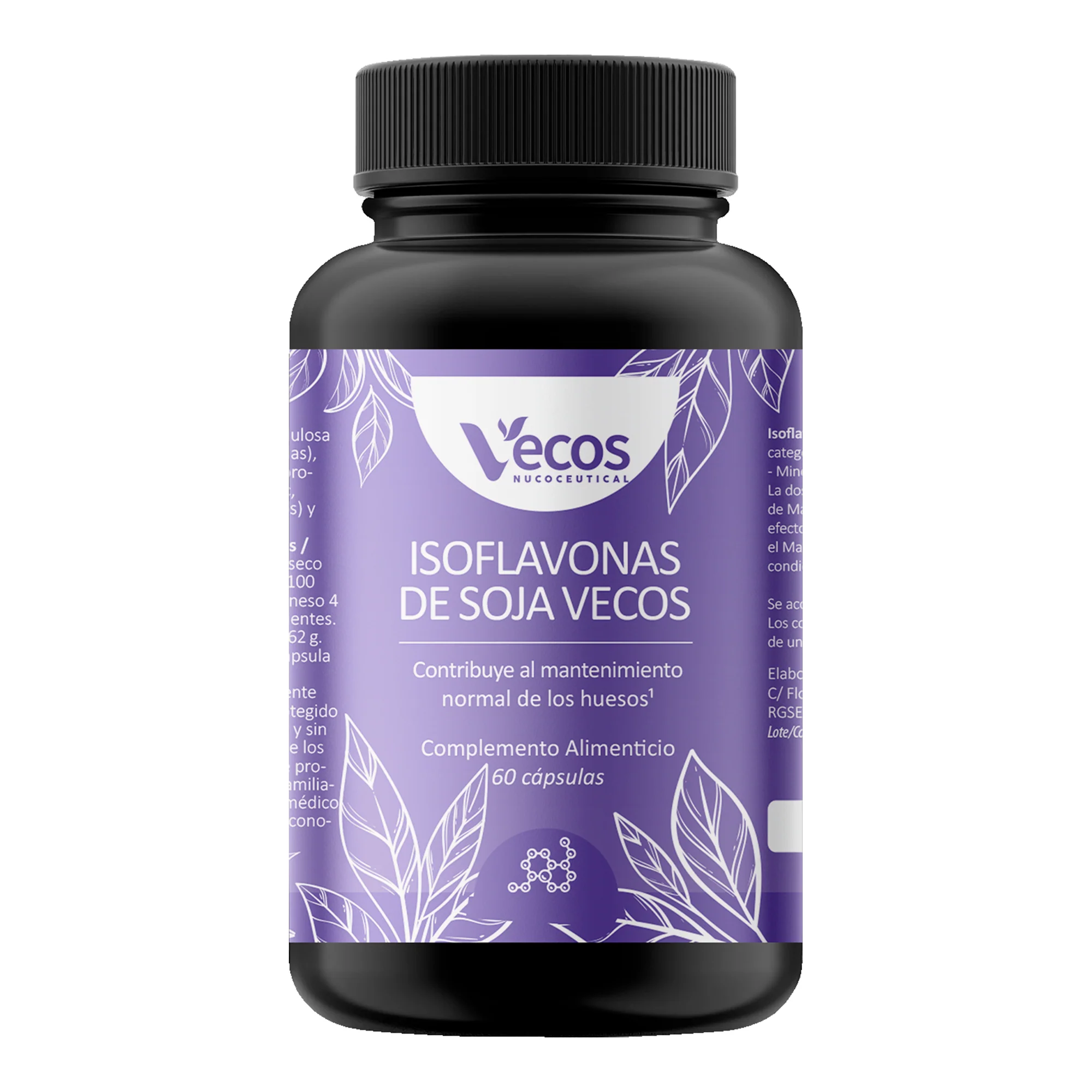 Isoflavonas De Soja 86 Mg Vecos 60 Cápsulas | Bienestar En La Menopausia Y Equilibrio Hormonal | Con Vitamina B6