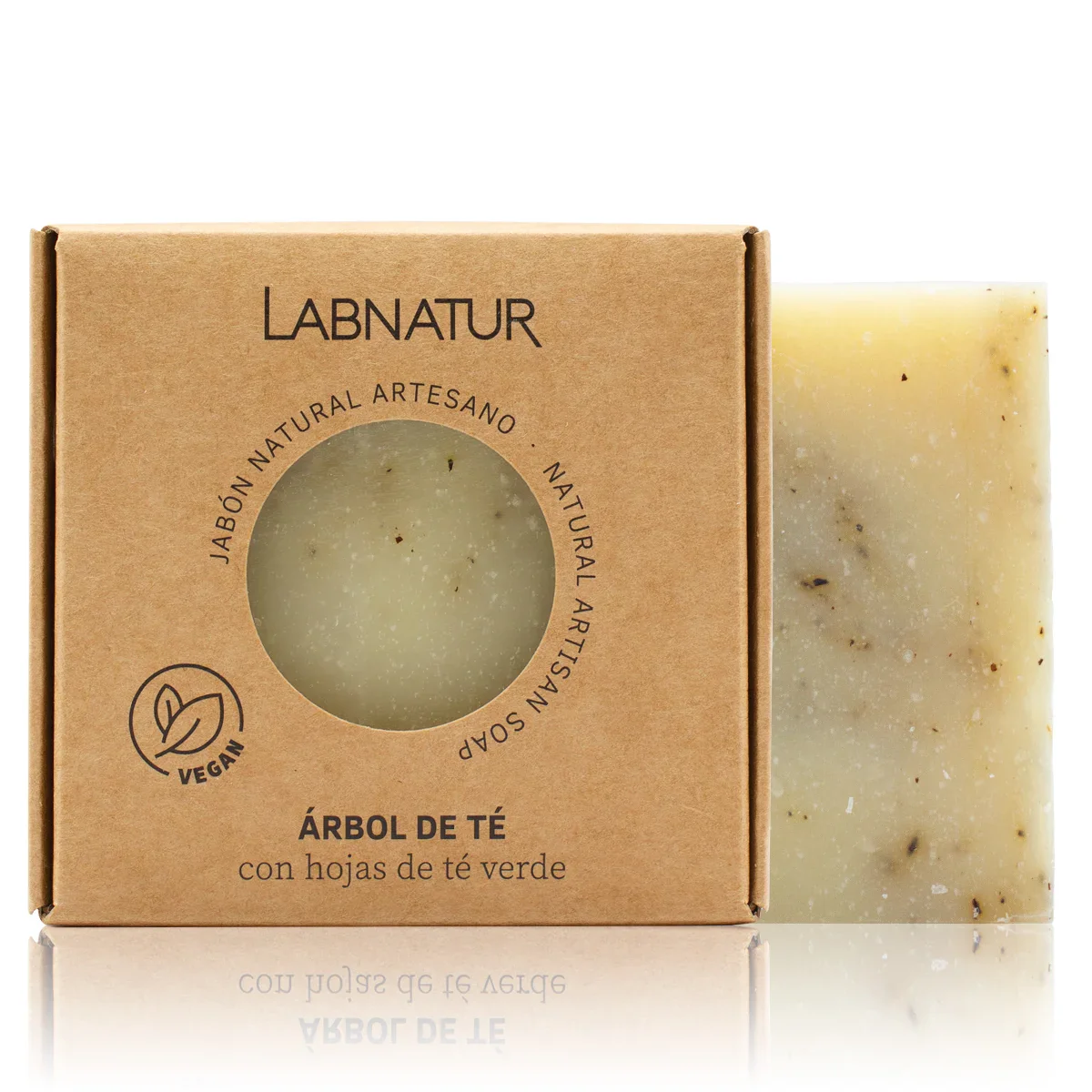 Jabón Árbol de Té Premium Labnatur 100 g | Piel Grasa y Acné | Purificante | Antibacteriano Natural