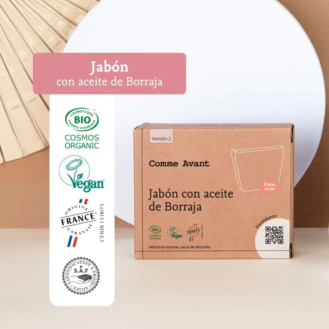 Jabón de aceite de borraja Comme Avant 100 g - Image 4