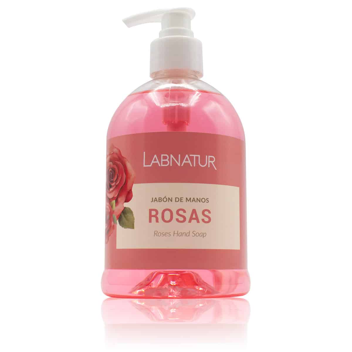 Jabón de Manos Rosas Labnatur 500 ml | Aroma Floral | Limpieza Suave | Uso Diario