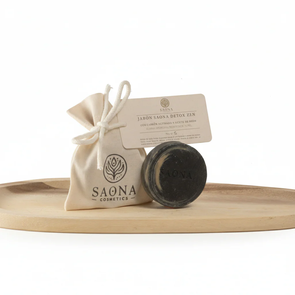Jabón facial natural purificante Saona Detox Zen 70 g - Image 3