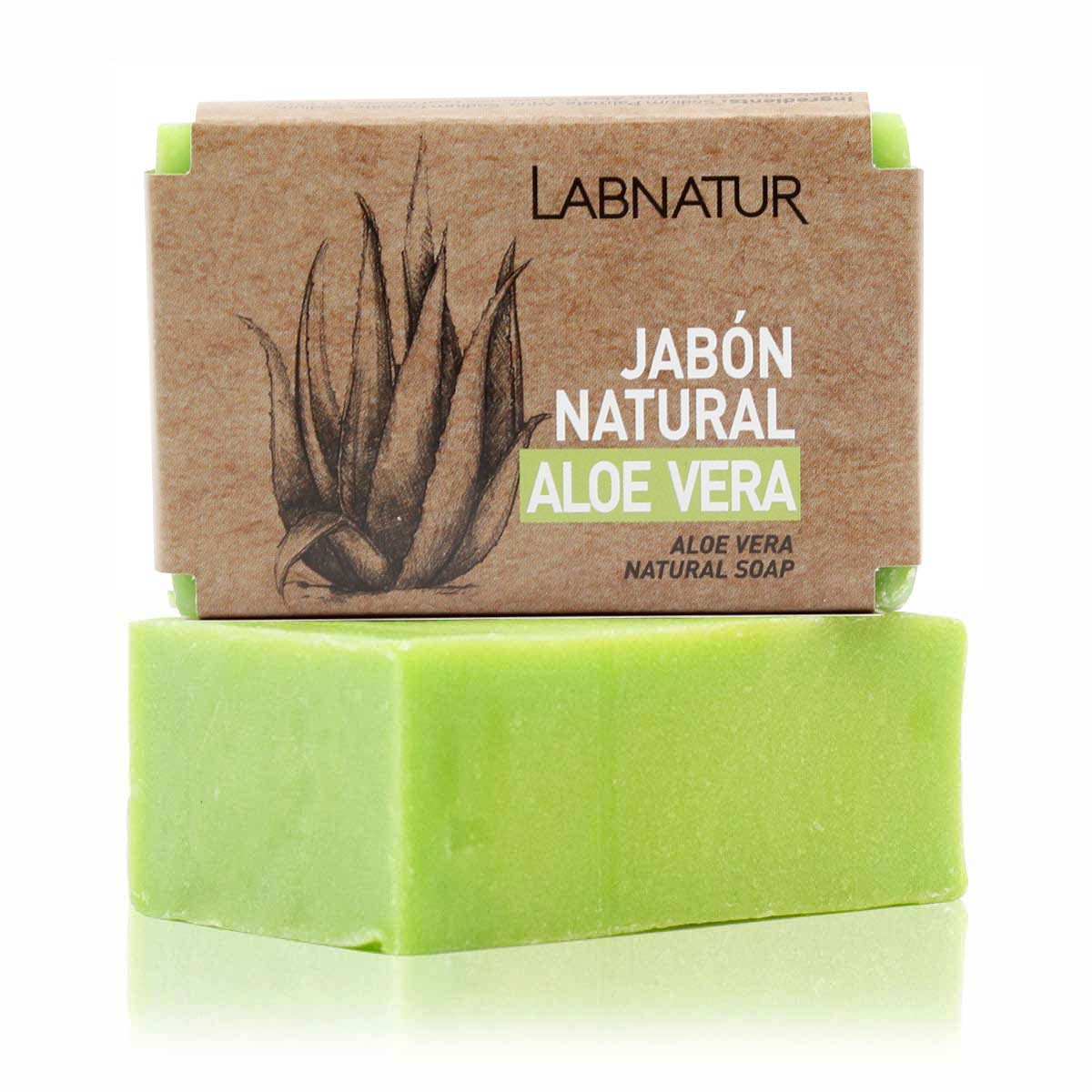 Jabón Natural Aloe Vera Labnatur 100 g | Hidratante | Piel Sensible | Limpieza Suave