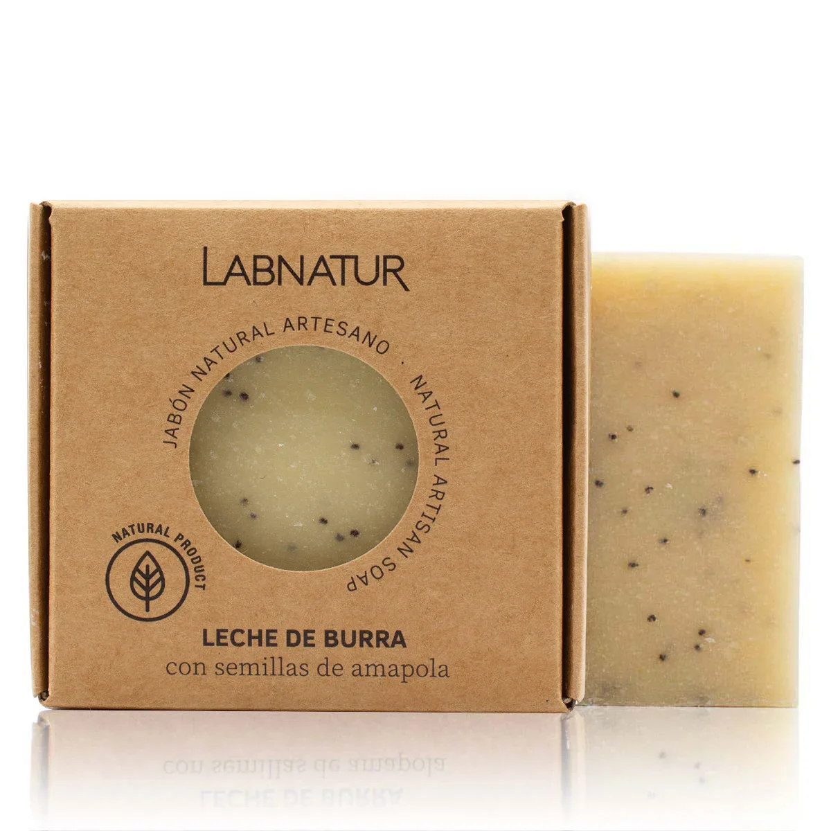 Jabón Natural Artesano Leche de Burra Labnatur 100 g | Nutritivo | Suavizante | Piel Seca