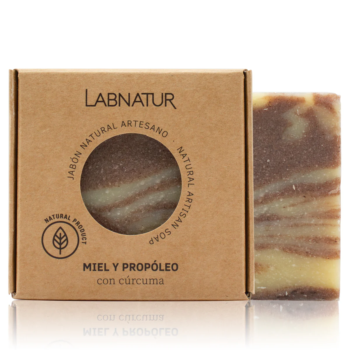 Jabón Natural Artesano Miel y Propóleo Labnatur 100 g | Reparador | Piel Sensible | Nutritivo