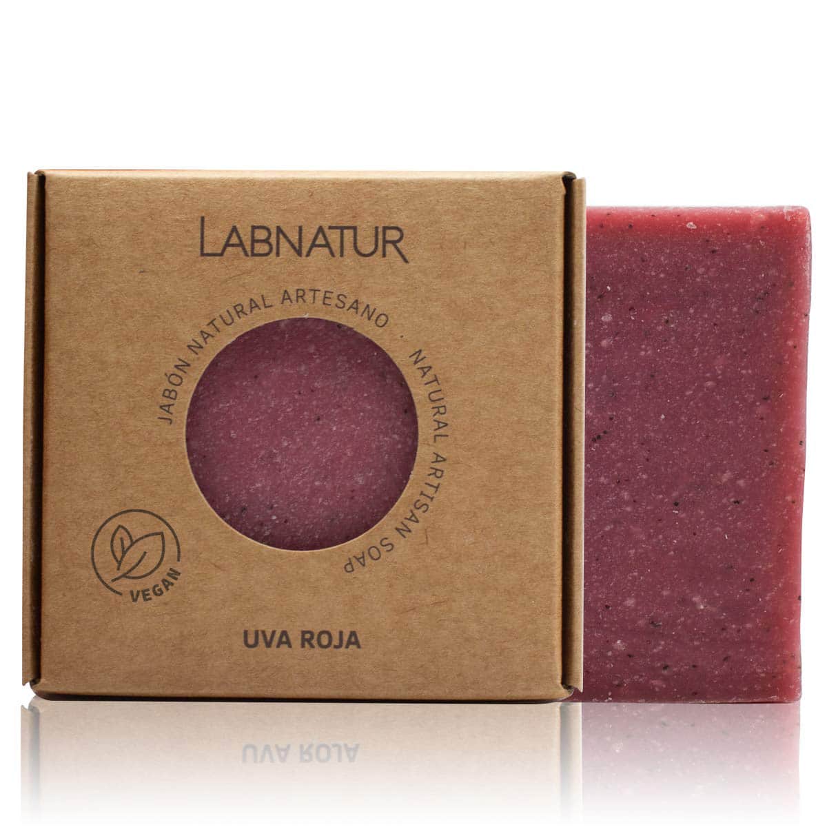 Jabón Natural Artesano Uva Roja Labnatur 100 g | Antioxidante | Revitalizante | Piel Madura