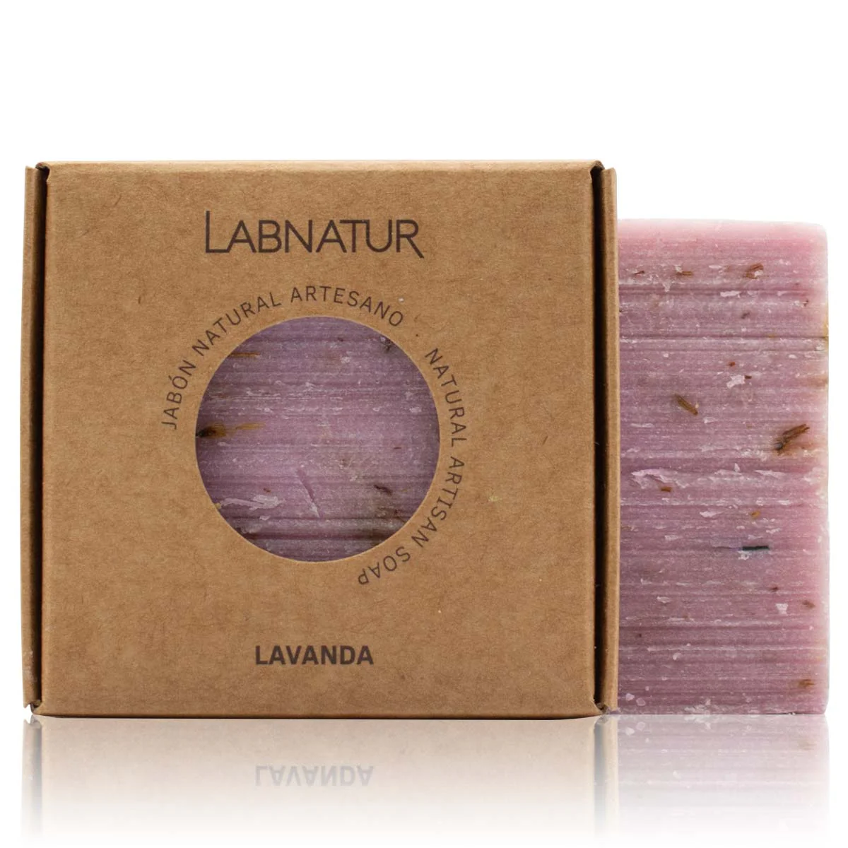 Jabón Natural Lavanda Premium Labnatur 100 g | Relajante | Aromaterapia | Limpieza Suave