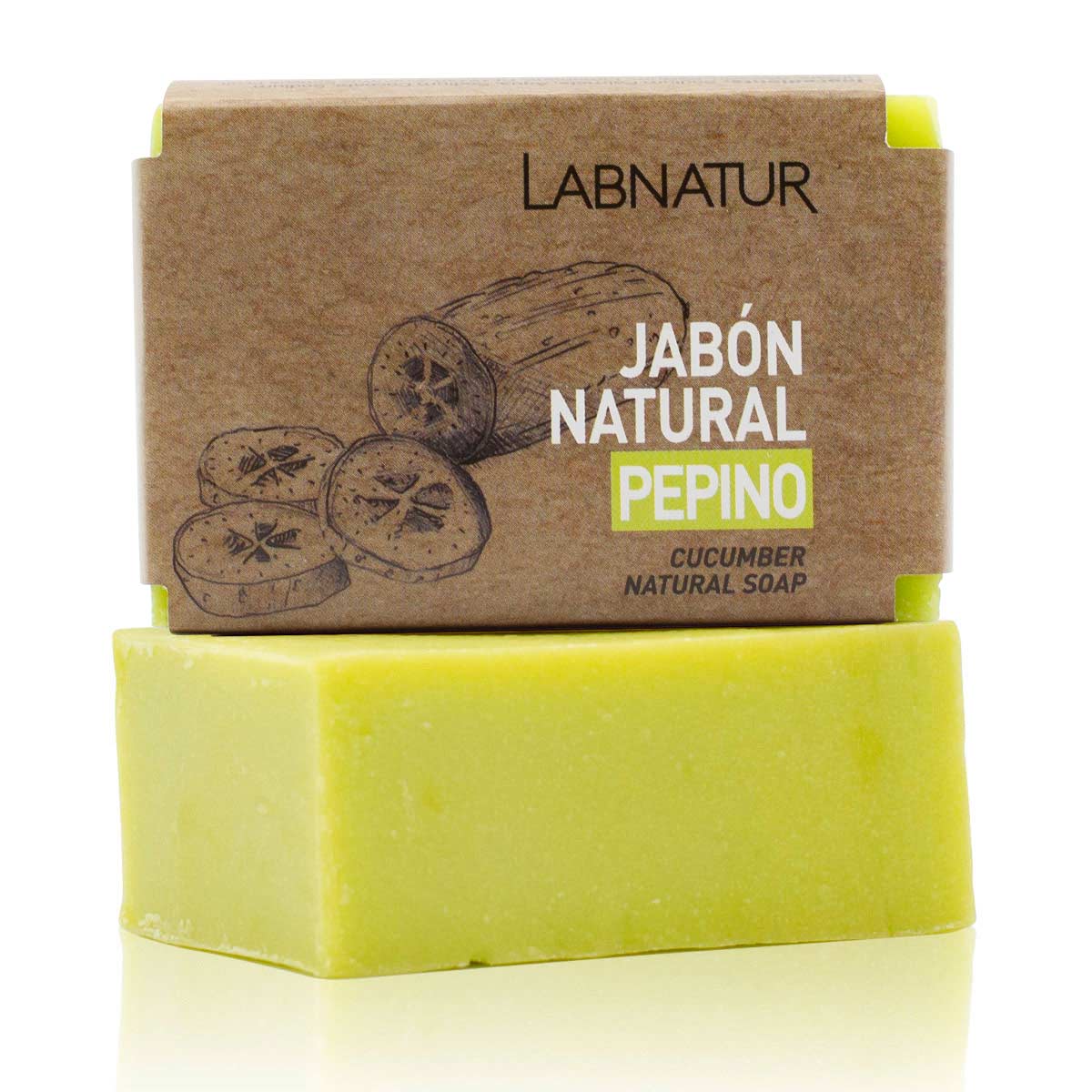 Jabón Natural Pepino Labnatur 100 g | Refrescante | Hidratación Ligera | Piel Suave