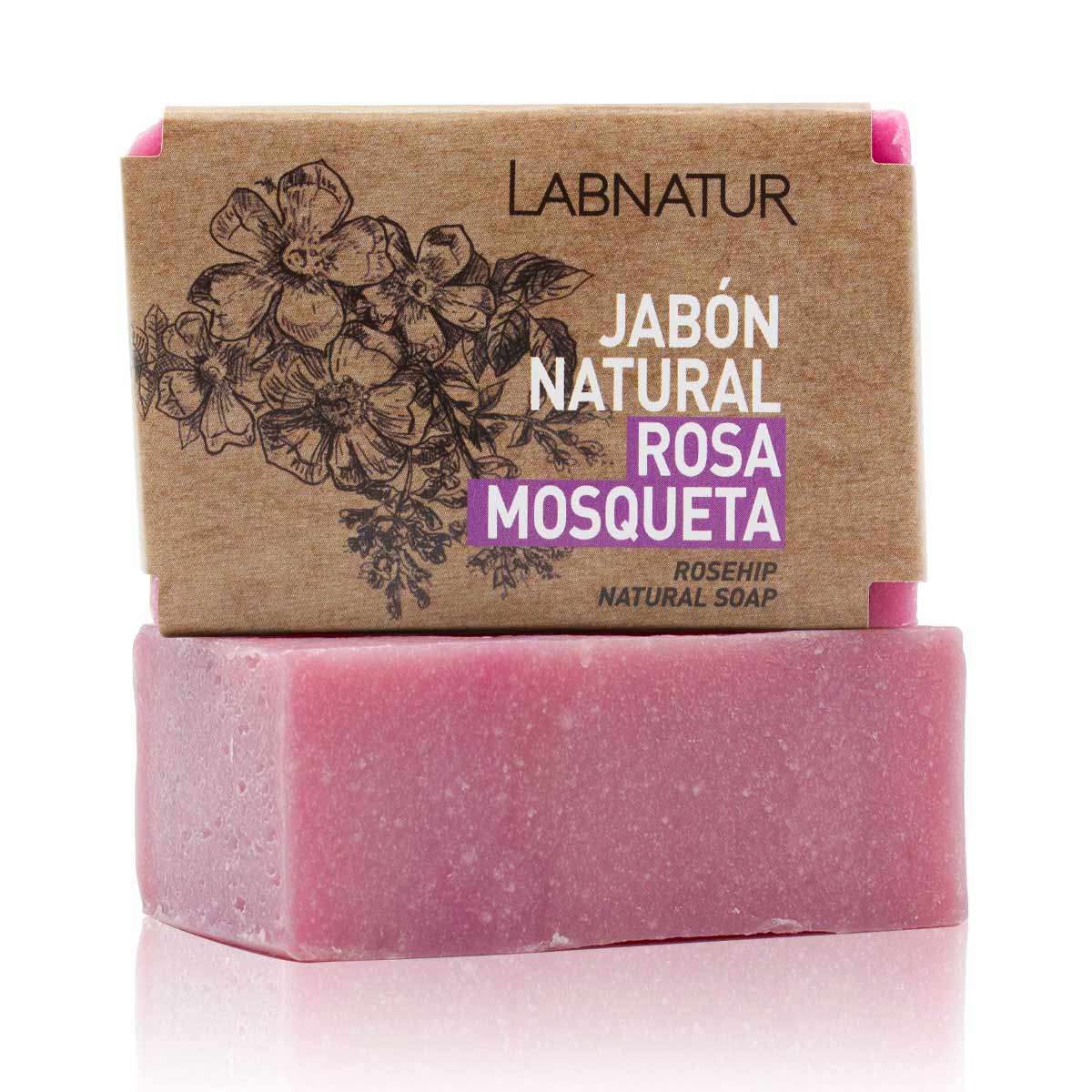 Jabón Natural Rosa Mosqueta Labnatur 100 g | Regenerador | Antiedad | Piel Nutritiva